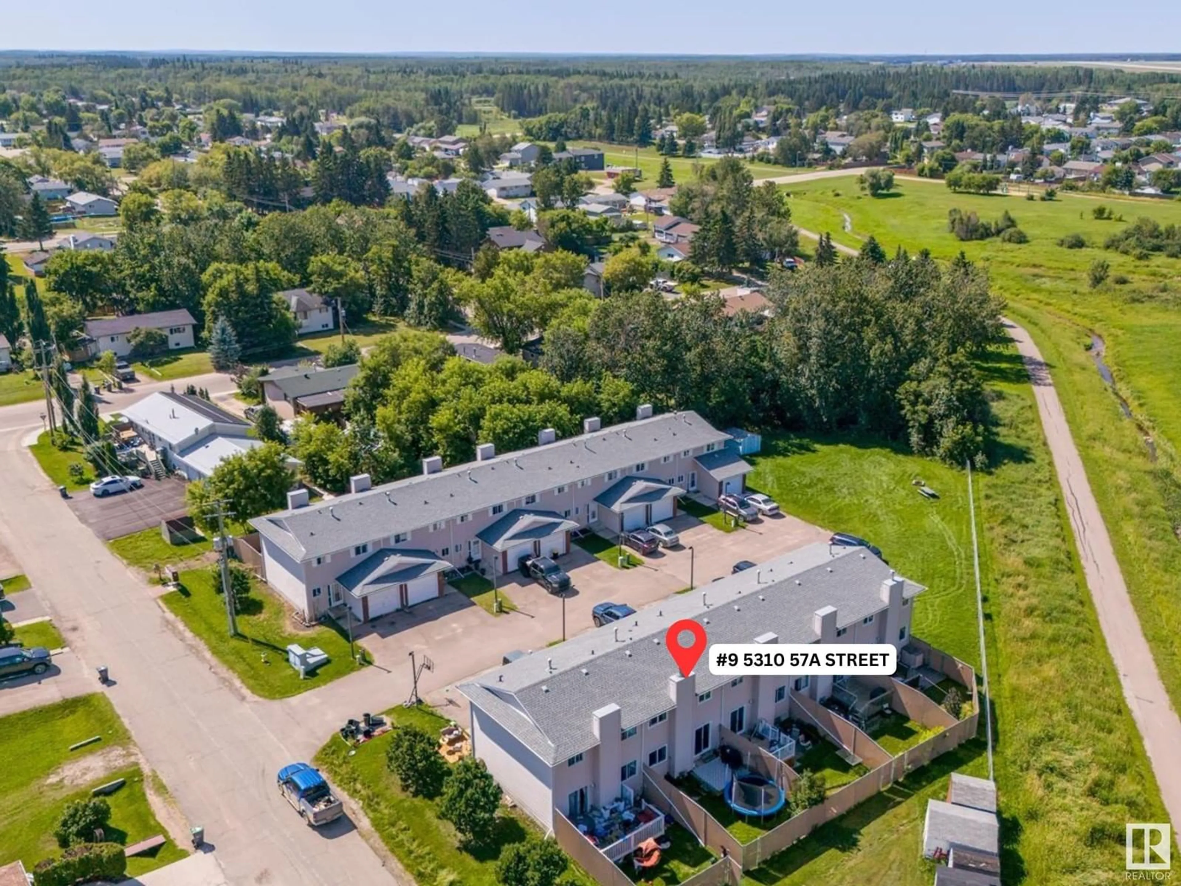 A pic from outside/outdoor area/front of a property/back of a property/a pic from drone, street for #9 - 5310 57A ST, Cold Lake Alberta T9M1S1