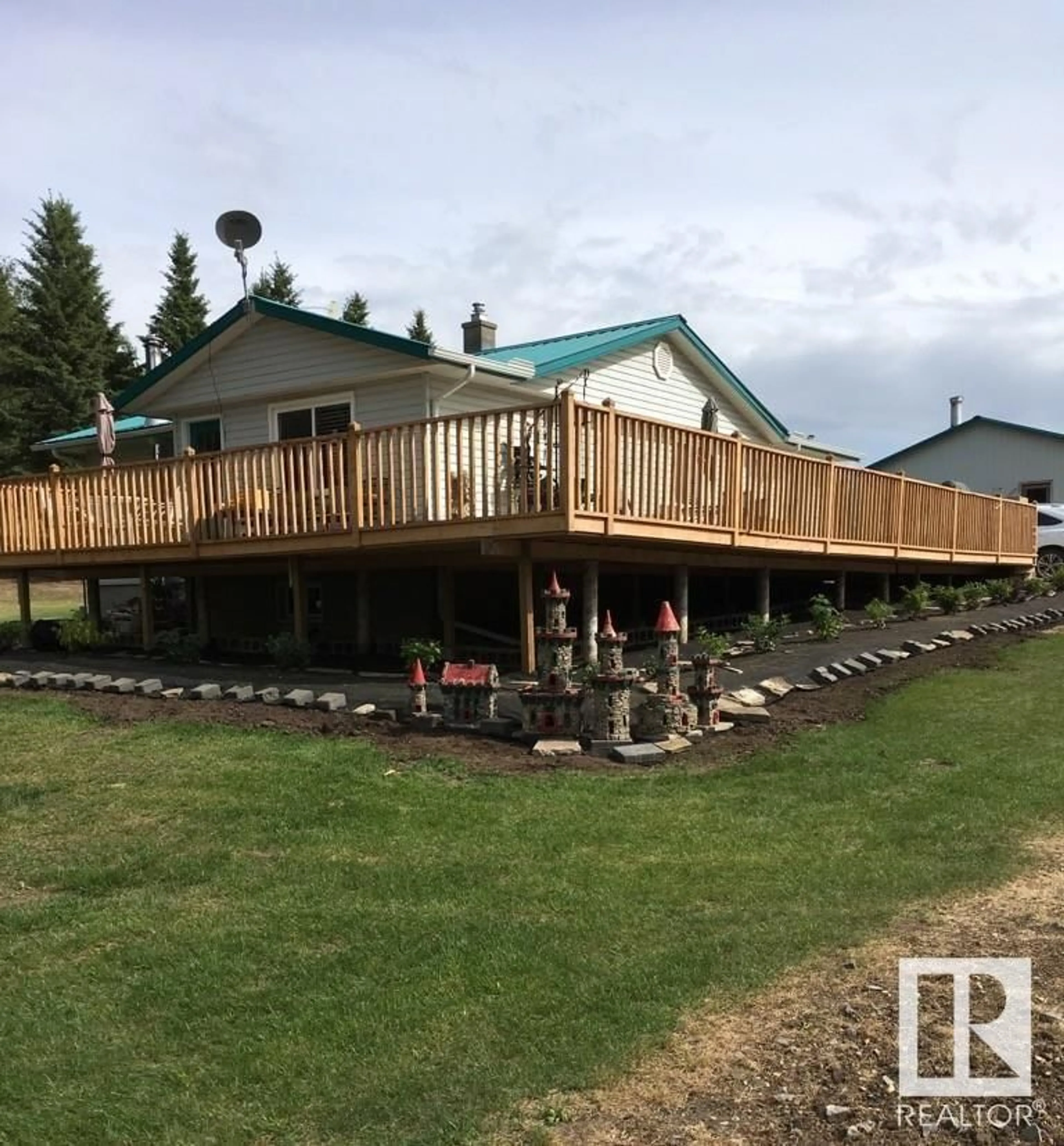 Patio, water/lake/river/ocean view for 1101 TWP RD 590, Rural Westlock County Alberta T0G1W0