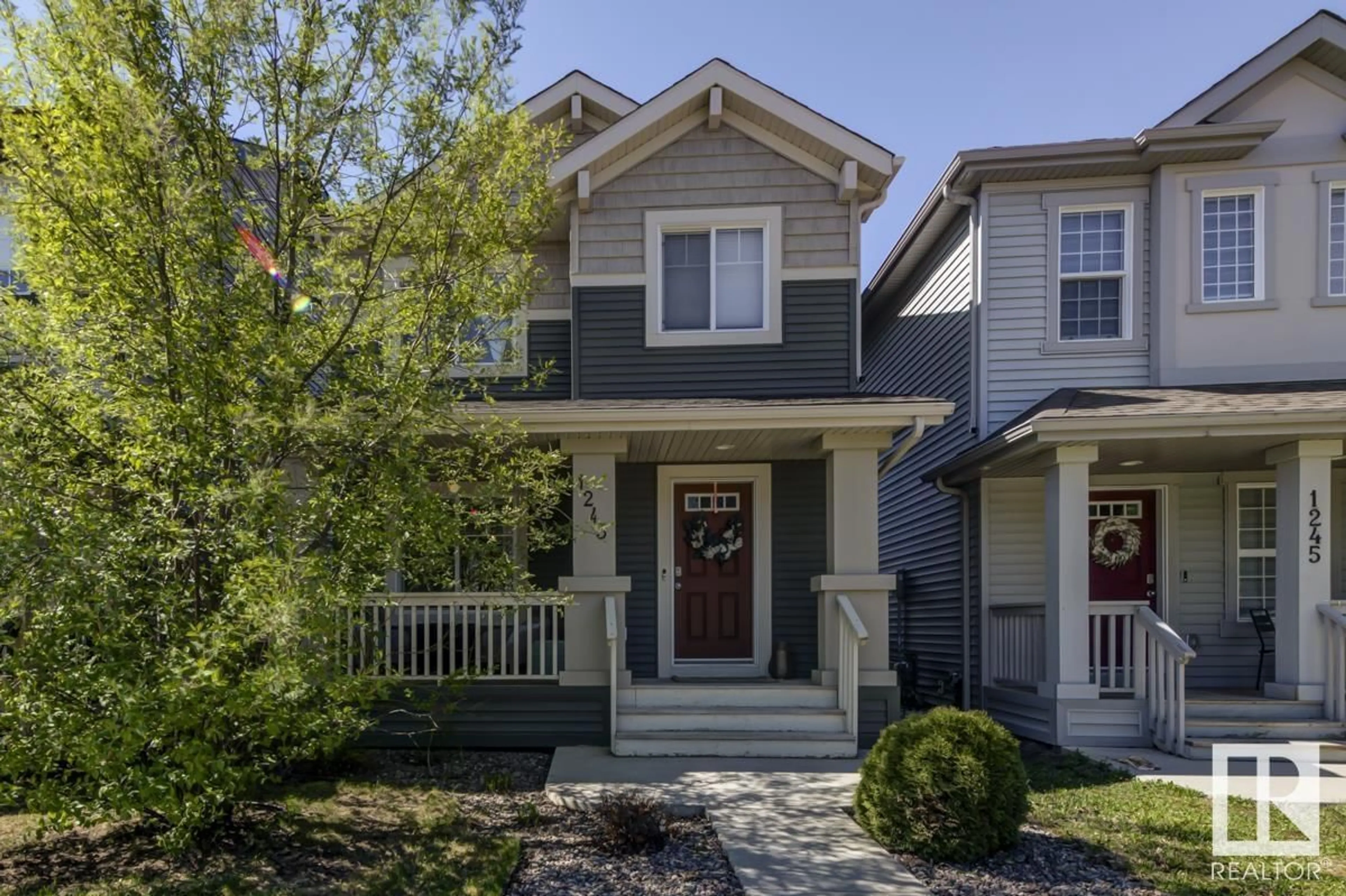 Home with vinyl exterior material, street for 1243 CHAPPELLE BV, Edmonton Alberta T6W3R1