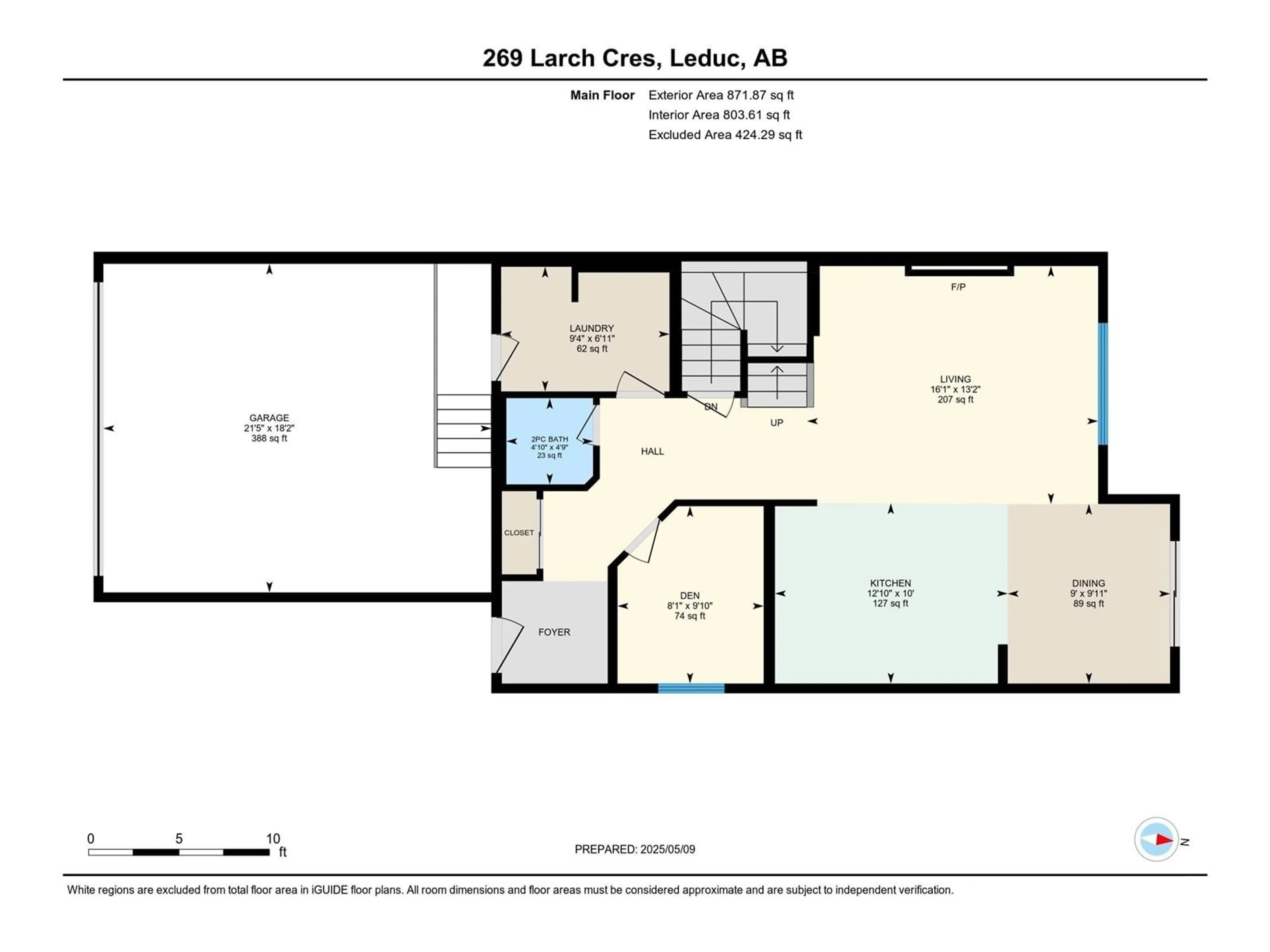 Floor plan for 269 LARCH CR, Leduc Alberta T9E1L3