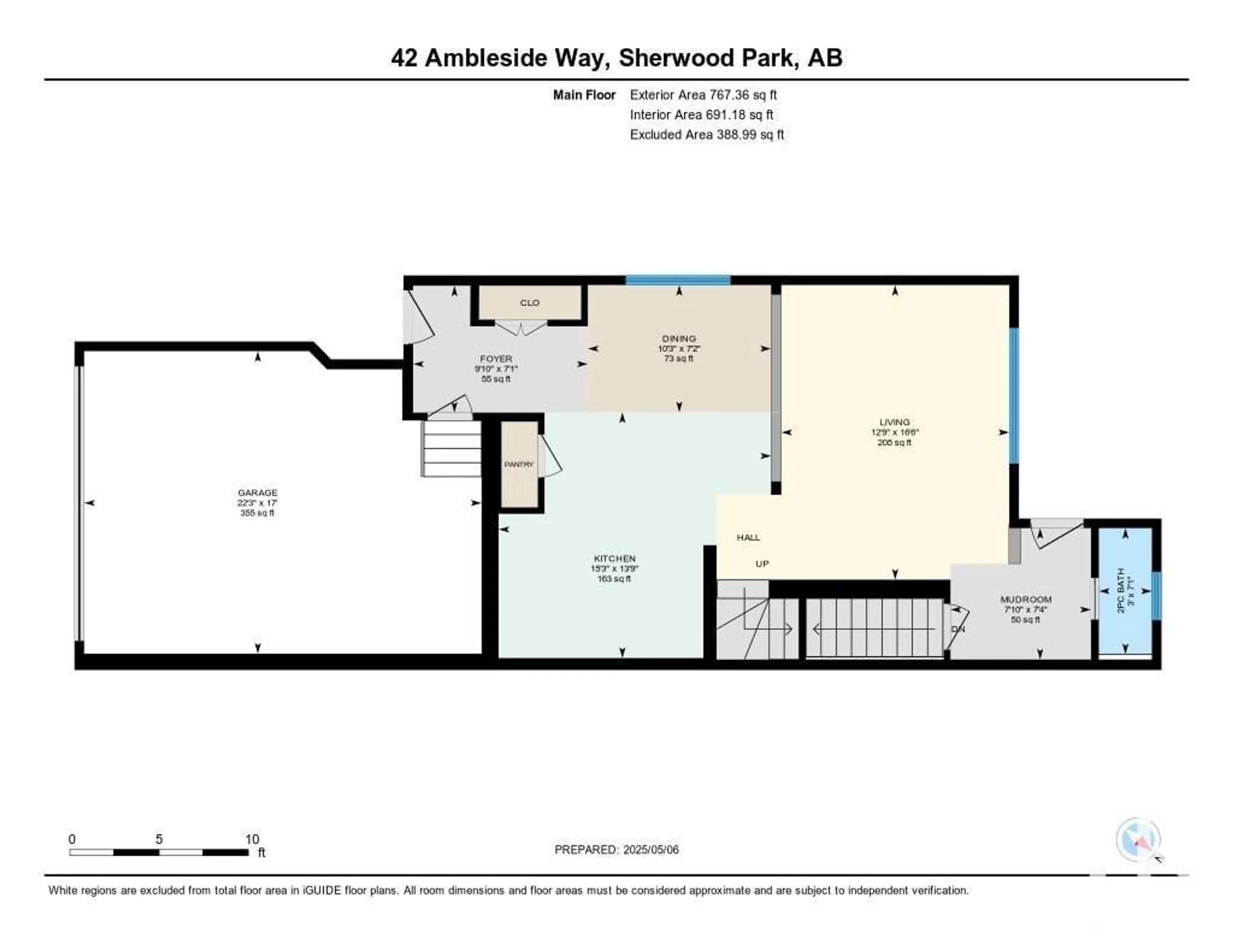 Floor plan for 42 AMBLESIDE WY, Sherwood Park Alberta T8H0G4