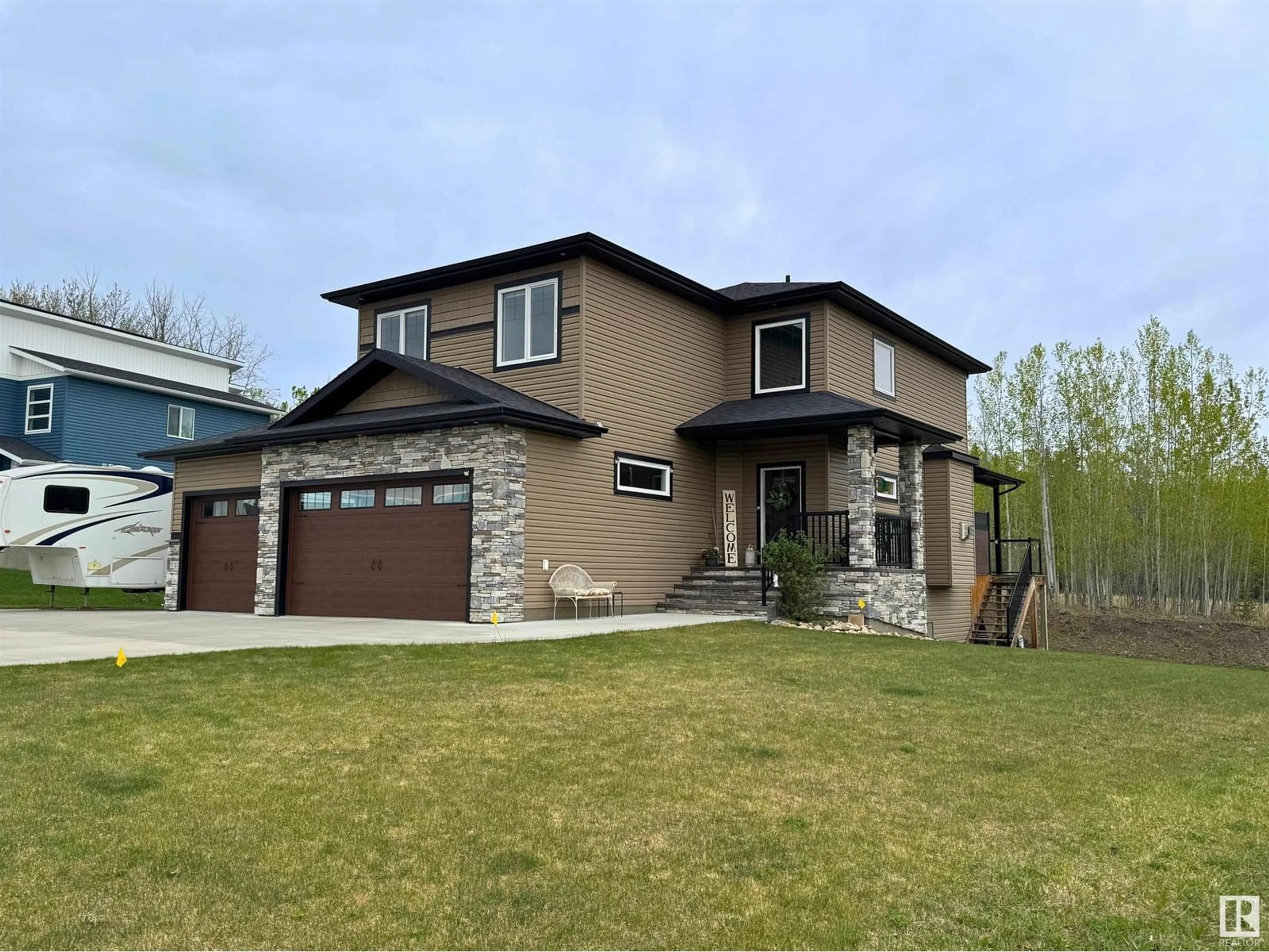 Home with brick exterior material, street for 522 49119 RR73, Rural Brazeau County Alberta T7A2A2