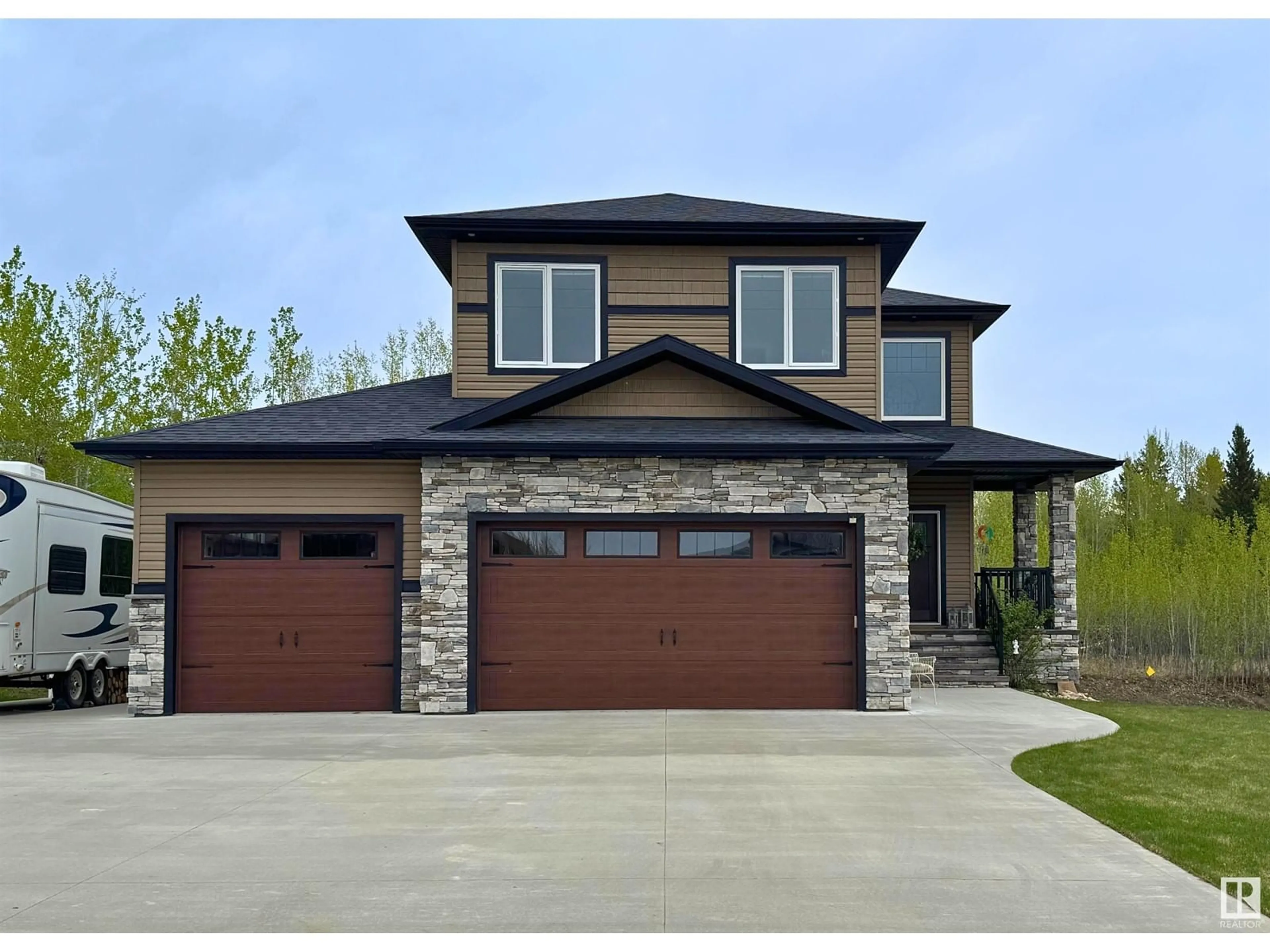 Home with brick exterior material, street for 522 49119 RR73, Rural Brazeau County Alberta T7A2A2