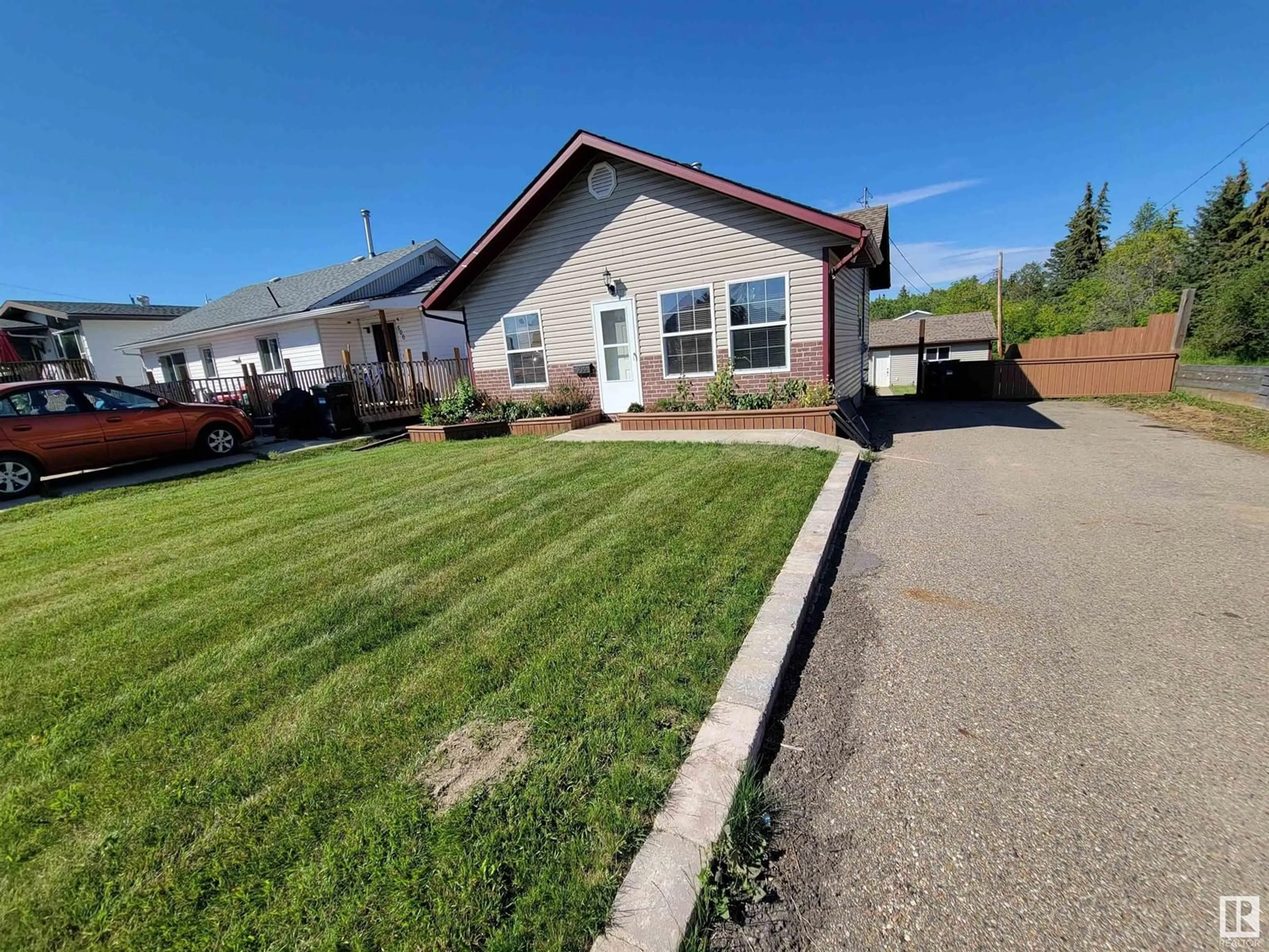 A pic from outside/outdoor area/front of a property/back of a property/a pic from drone, street for 504 17 AV, Cold Lake Alberta T9M1L4