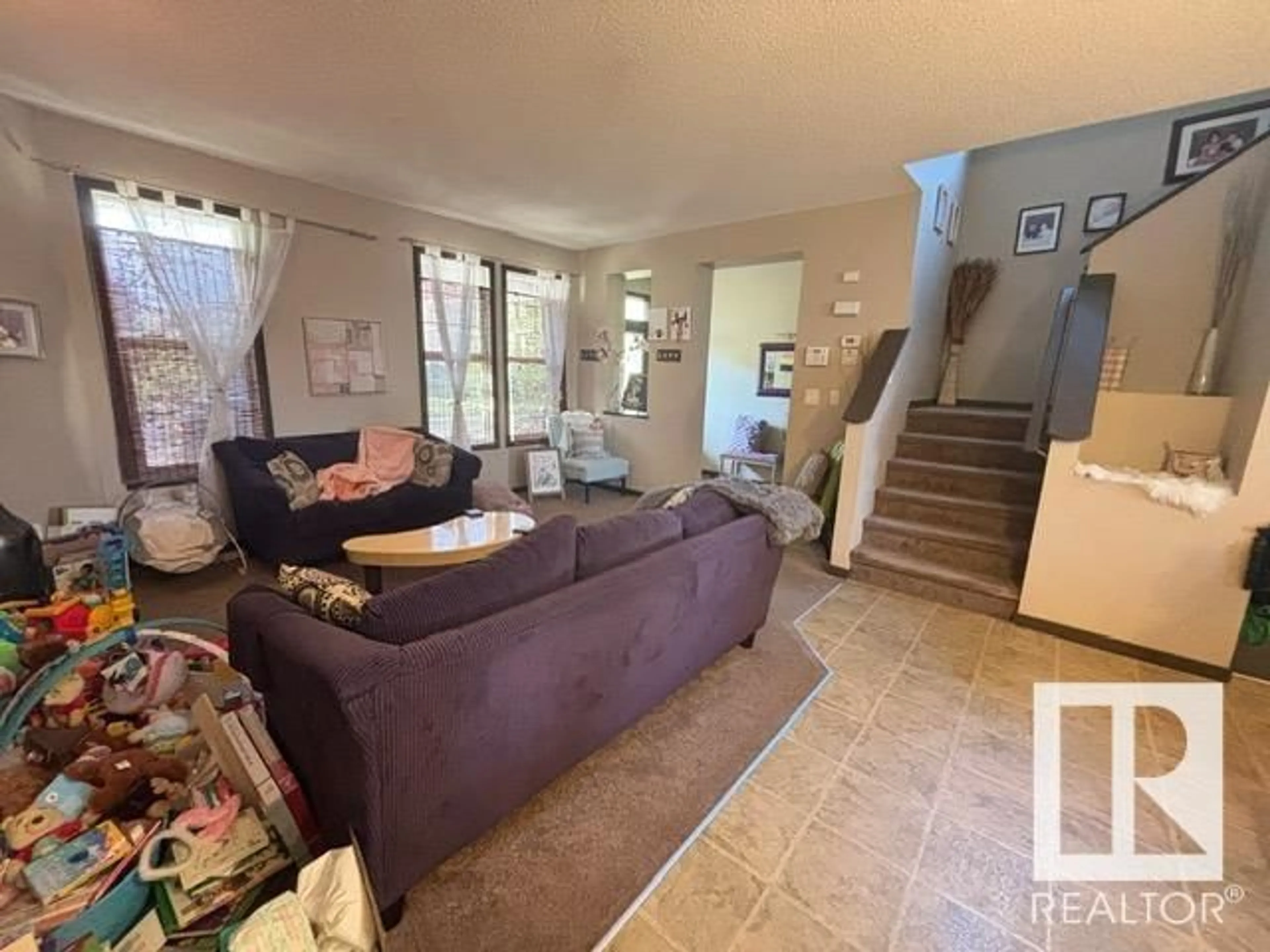 Living room with furniture, floor is not visible for 1065 MCCONACHIE BV, Edmonton Alberta T5Y0P7