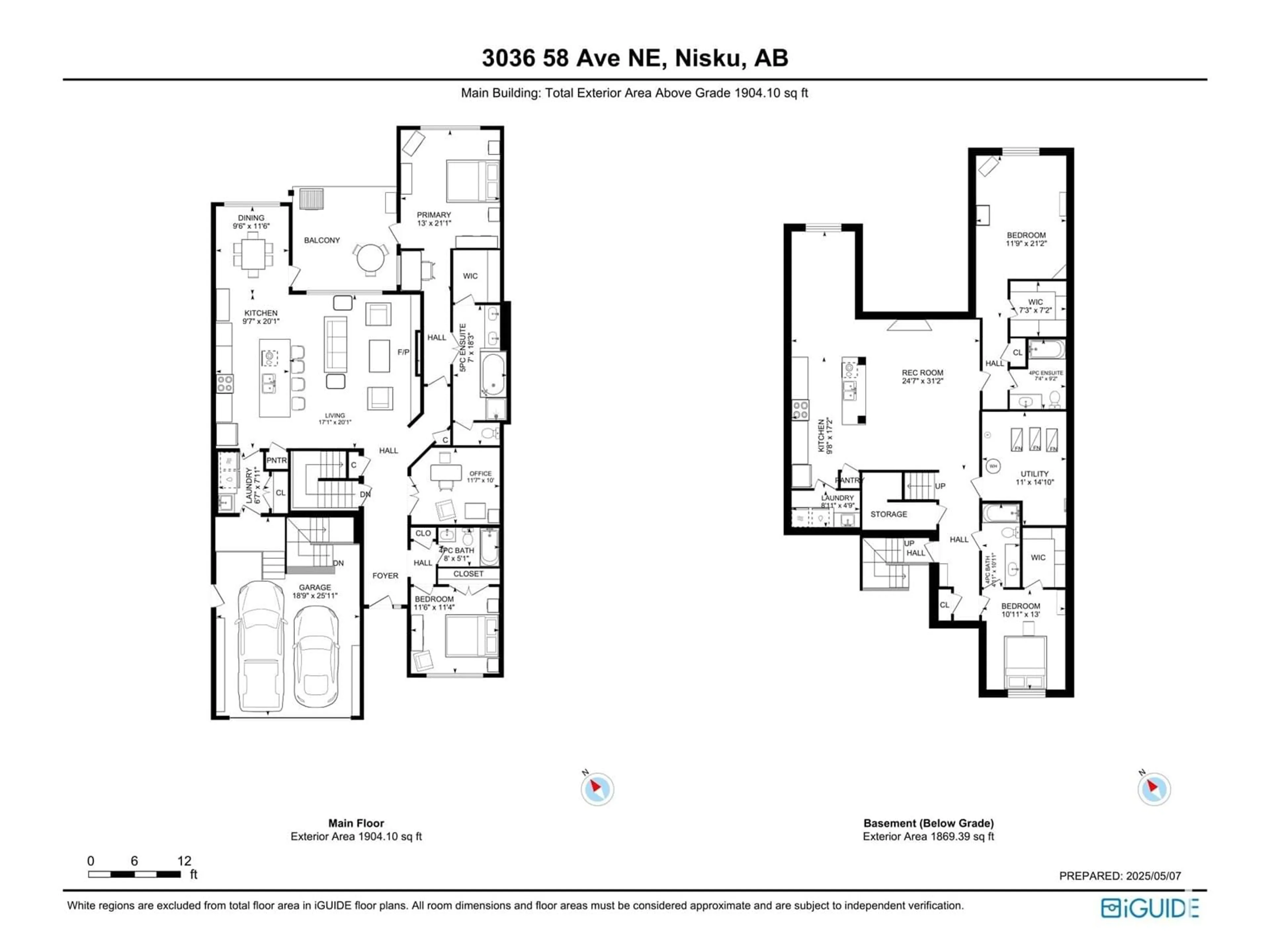Floor plan for 3036 58 AVE, Rural Leduc County Alberta T4X0X9