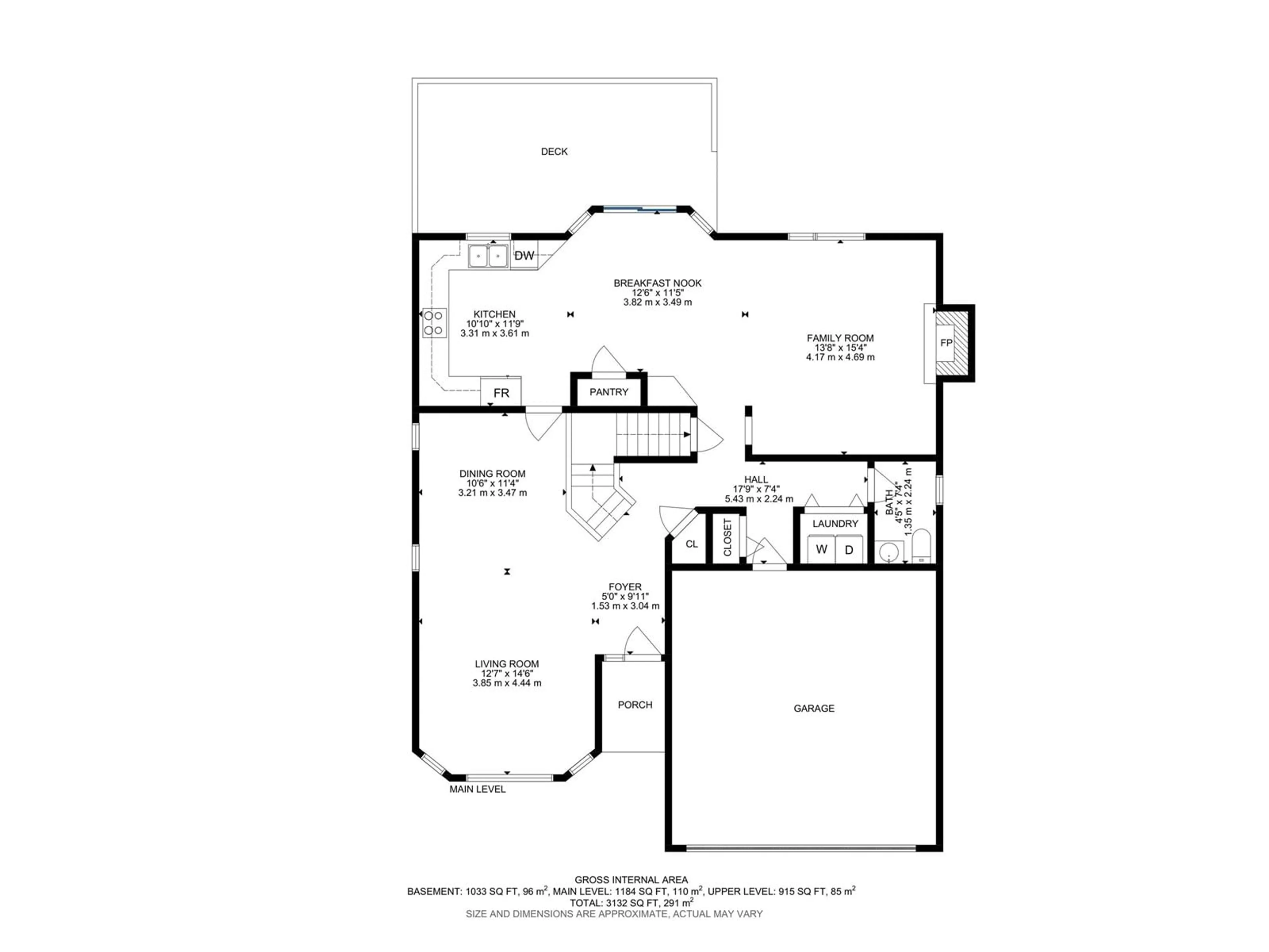 Floor plan for 90 WESTPARK WY, Fort Saskatchewan Alberta T8L3X1