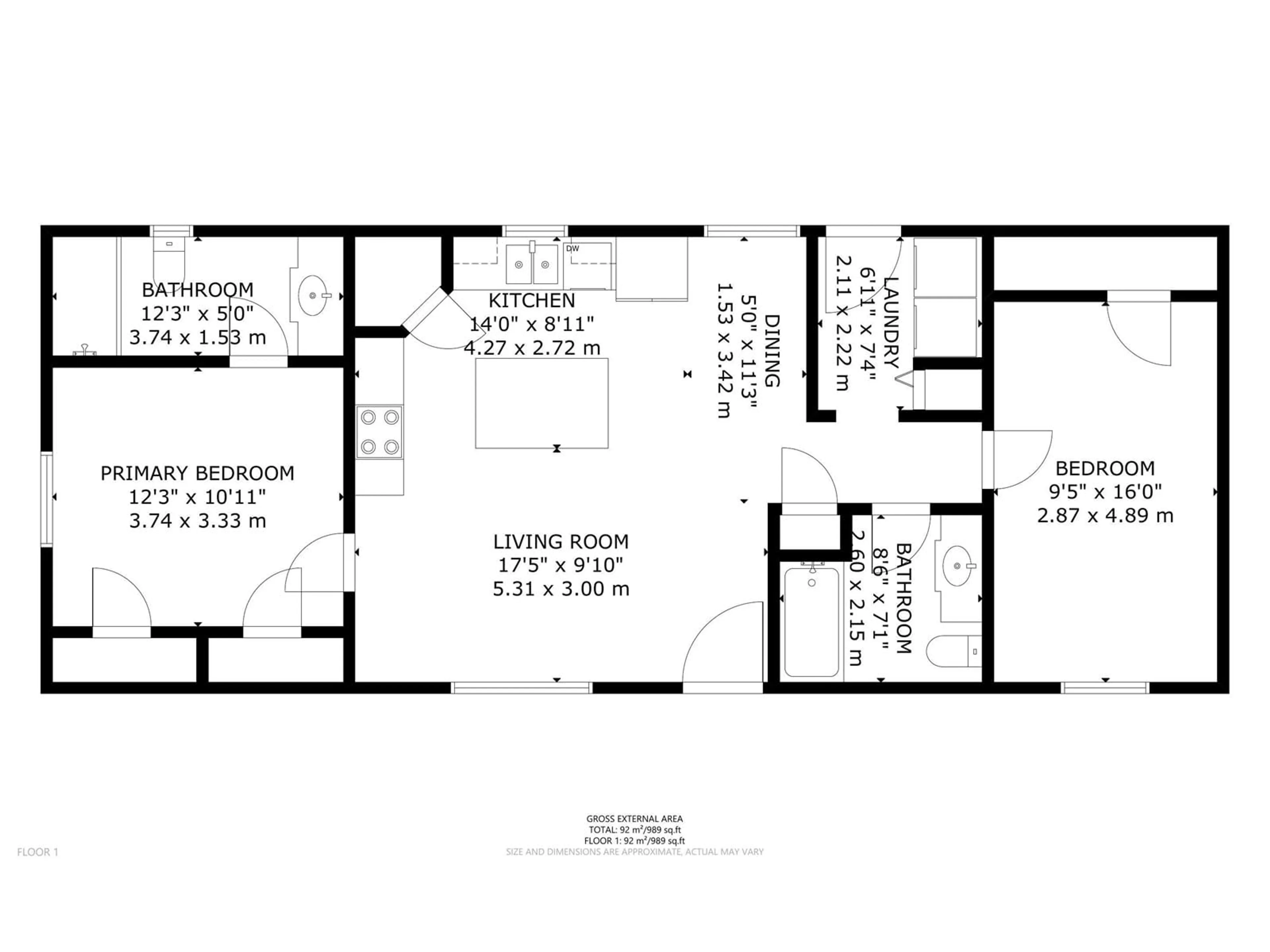 Floor plan for 5028 54 AV, Wabamun Alberta T0E2K0