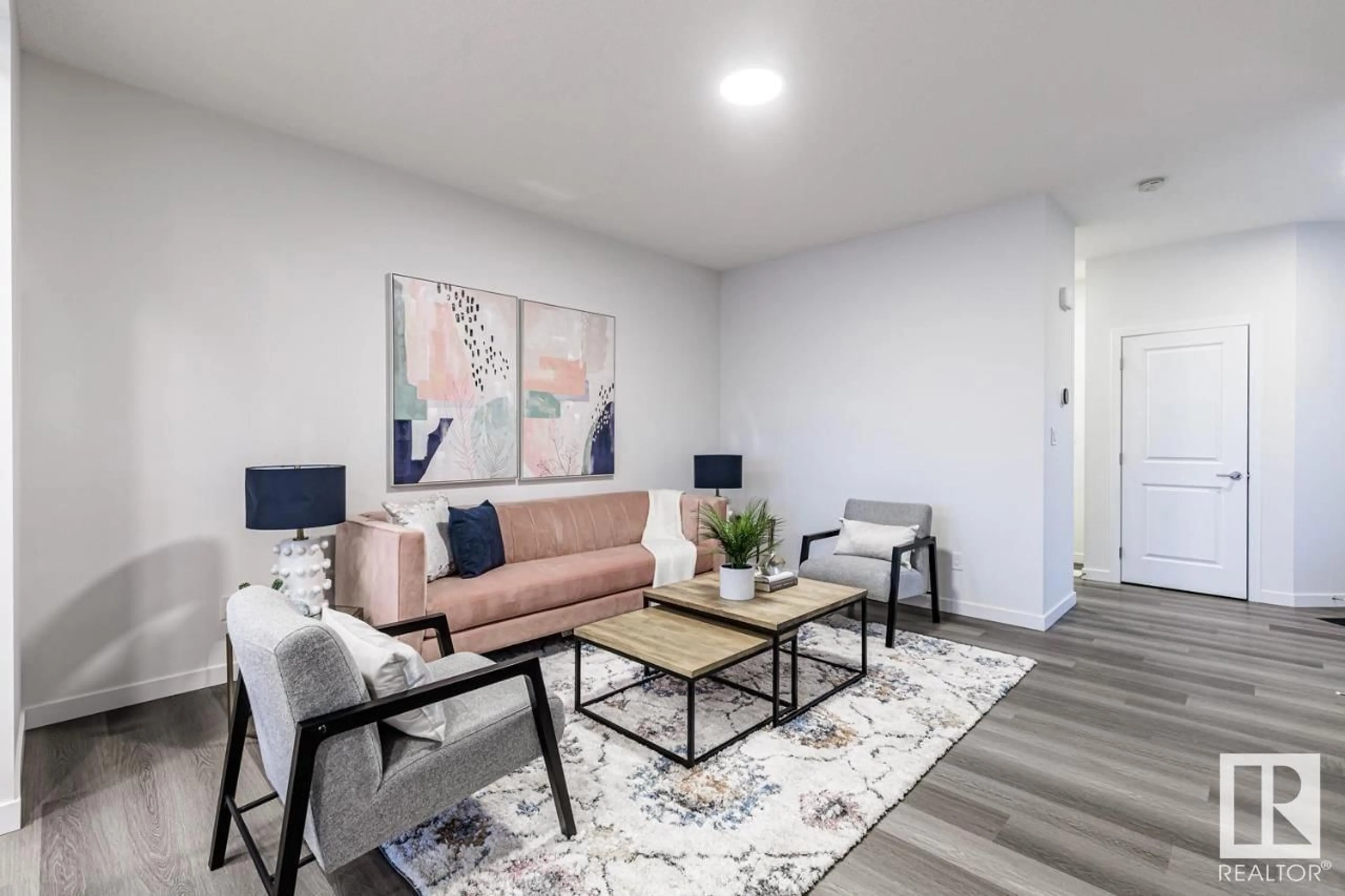 Living room with furniture, unknown for 15138 26 ST, Edmonton Alberta T5Y3Y5