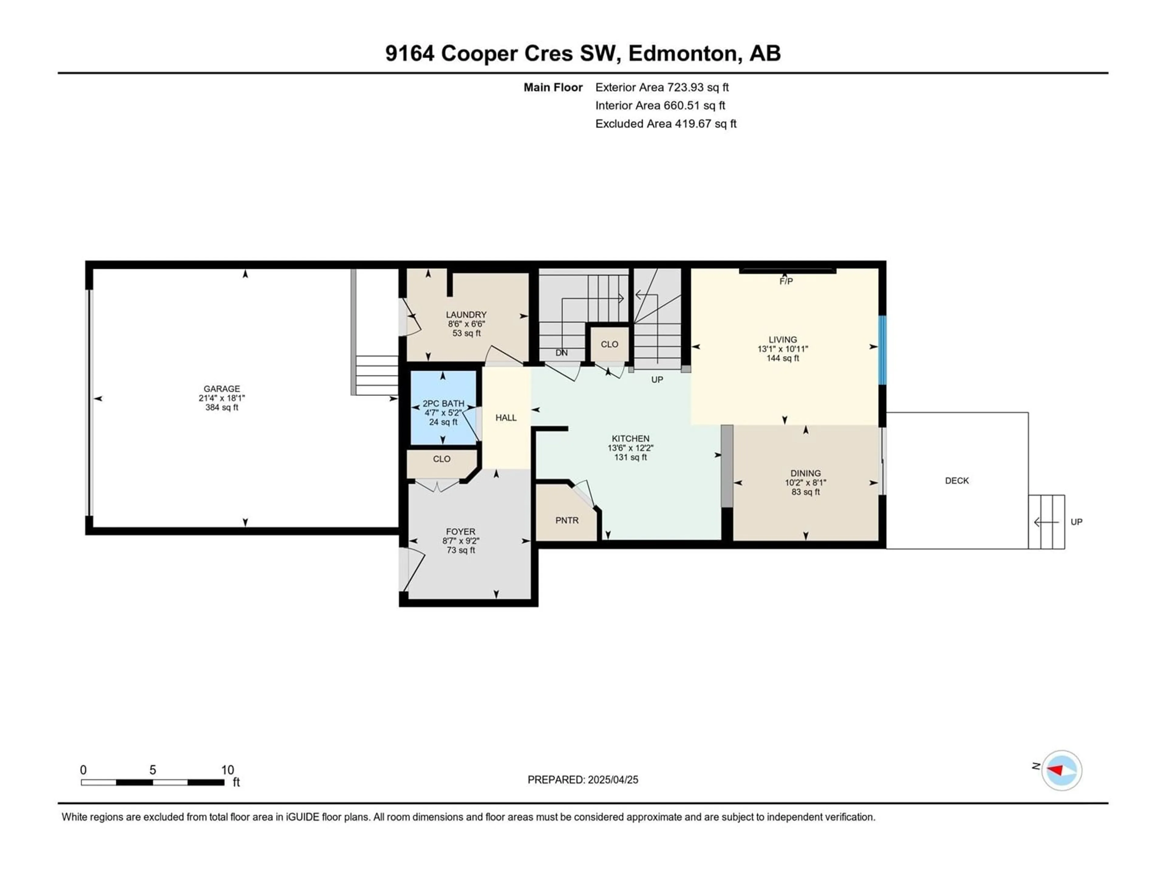Floor plan for 9164 COOPER CR, Edmonton Alberta T6W3K9