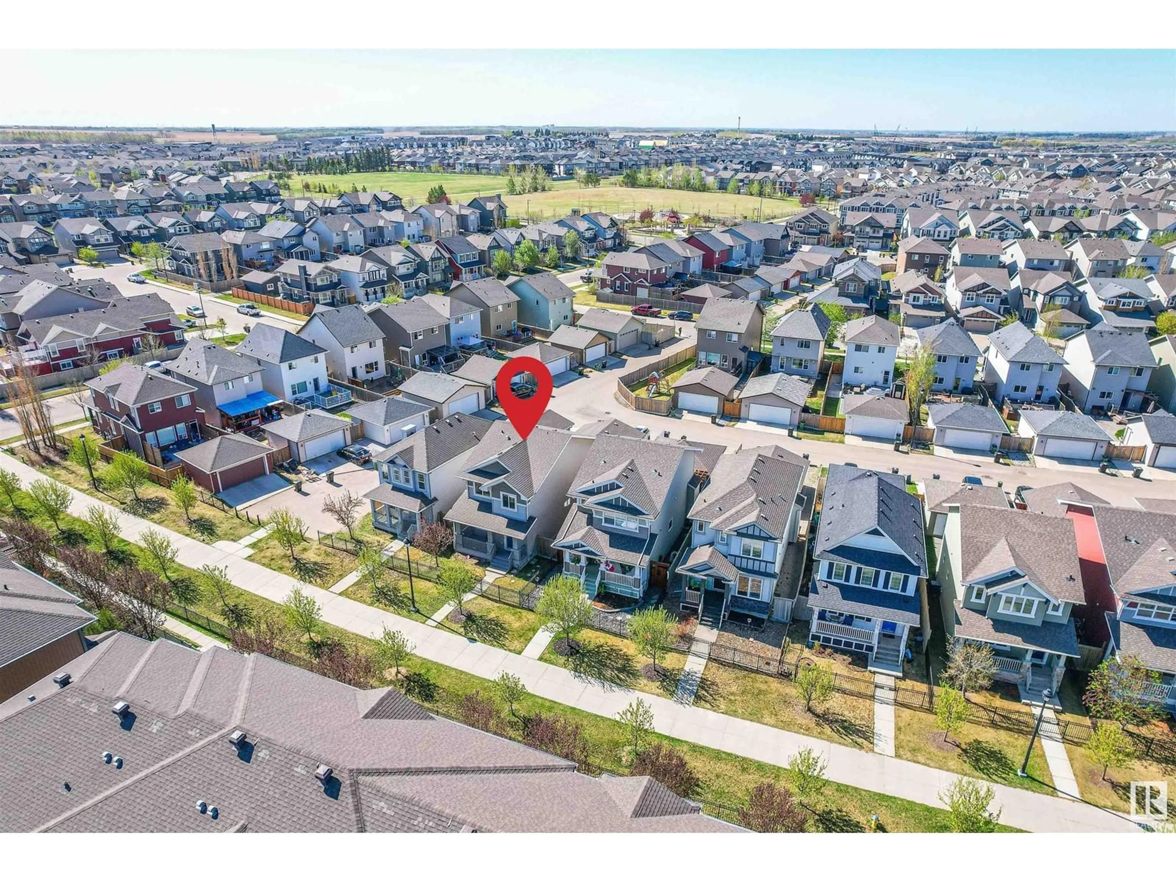 A pic from outside/outdoor area/front of a property/back of a property/a pic from drone, street for 1806 CARRUTHERS LN, Edmonton Alberta T6W0Z1