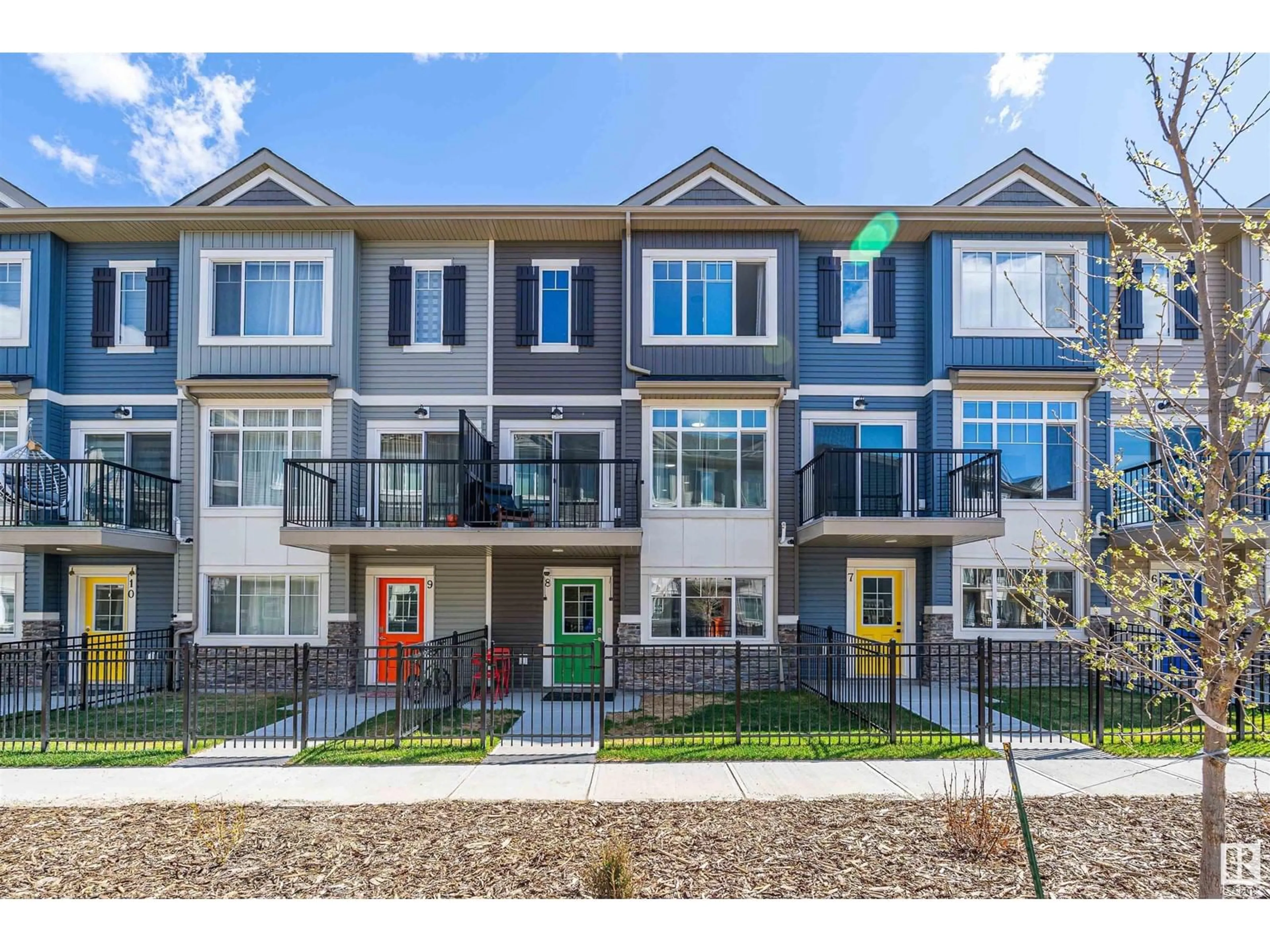 Home with vinyl exterior material, street for 8 - 6214 CARTMELL CO, Edmonton Alberta T6W3L5