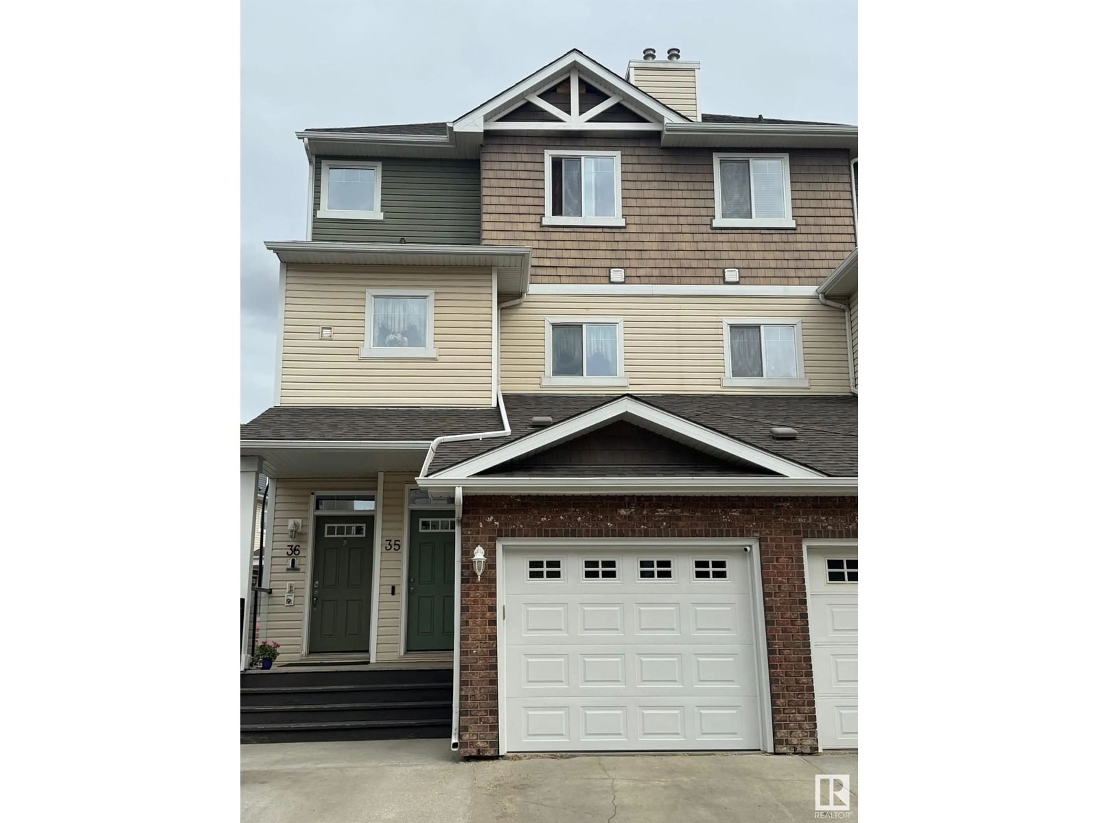 Home with vinyl exterior material, street for #35 - 3010 33 AV, Edmonton Alberta T6T0C3
