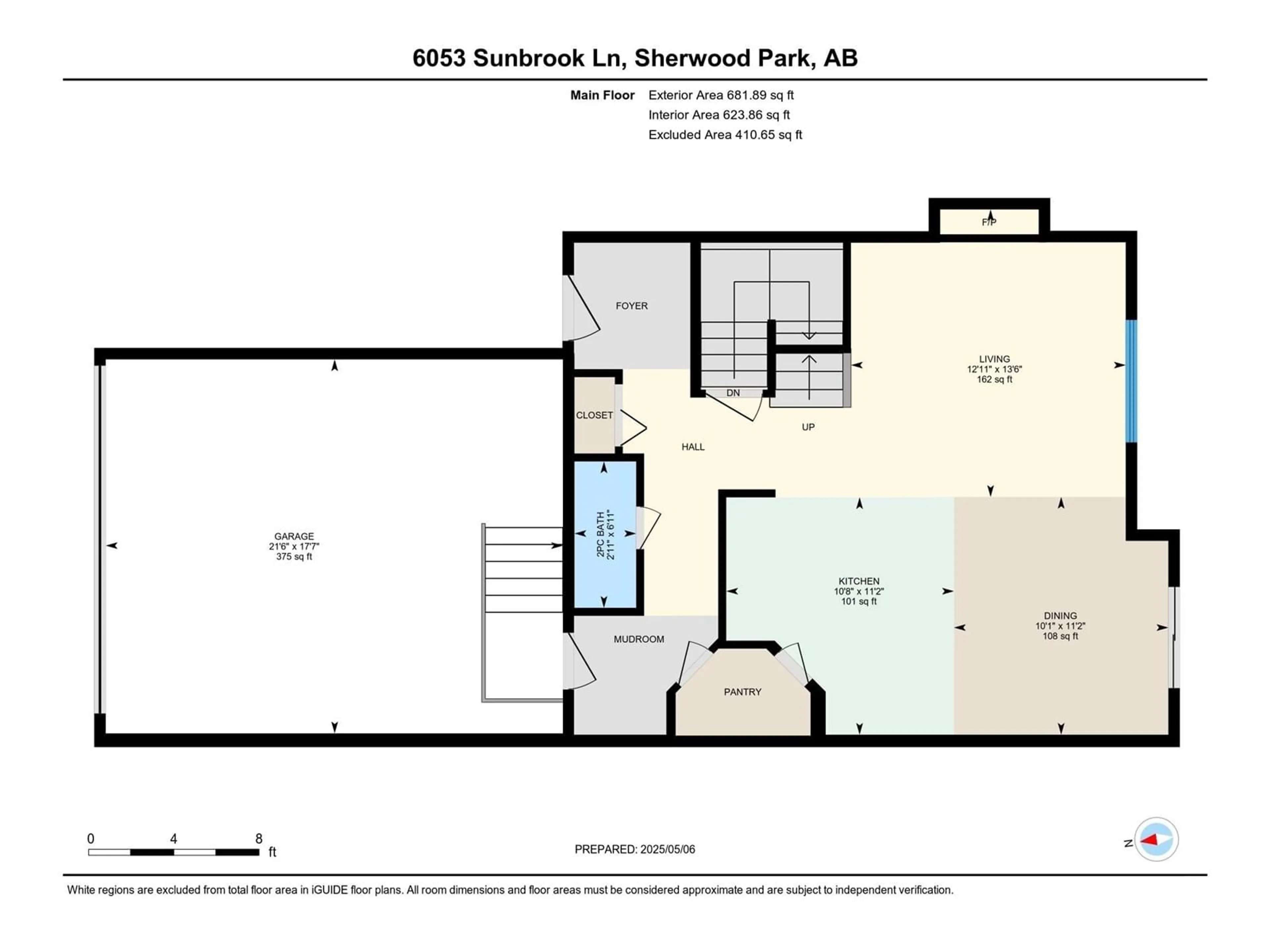 Floor plan for 6053 SUNBROOK LN, Sherwood Park Alberta T8H0J6