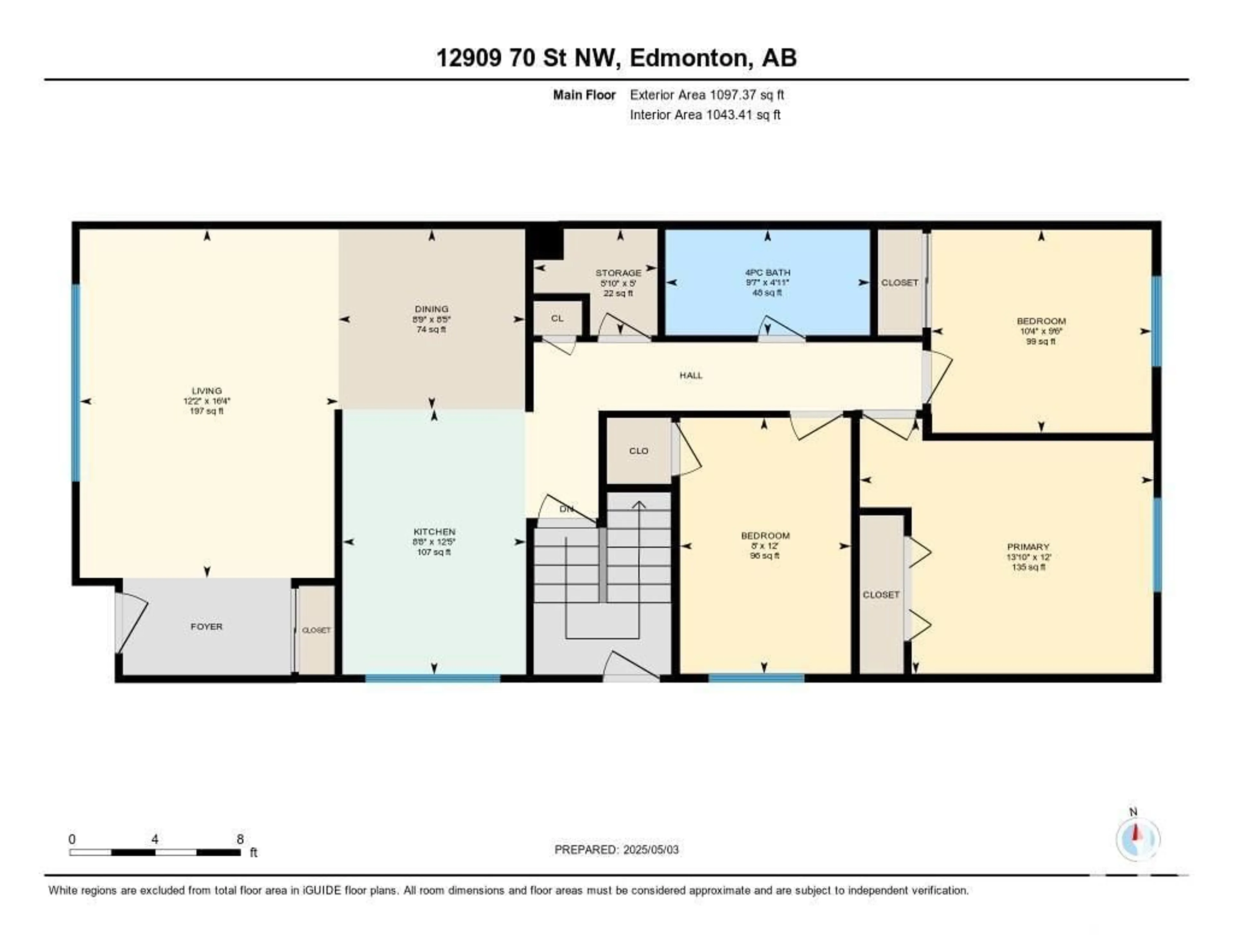 Floor plan for 12909 70 ST, Edmonton Alberta T5C0K1