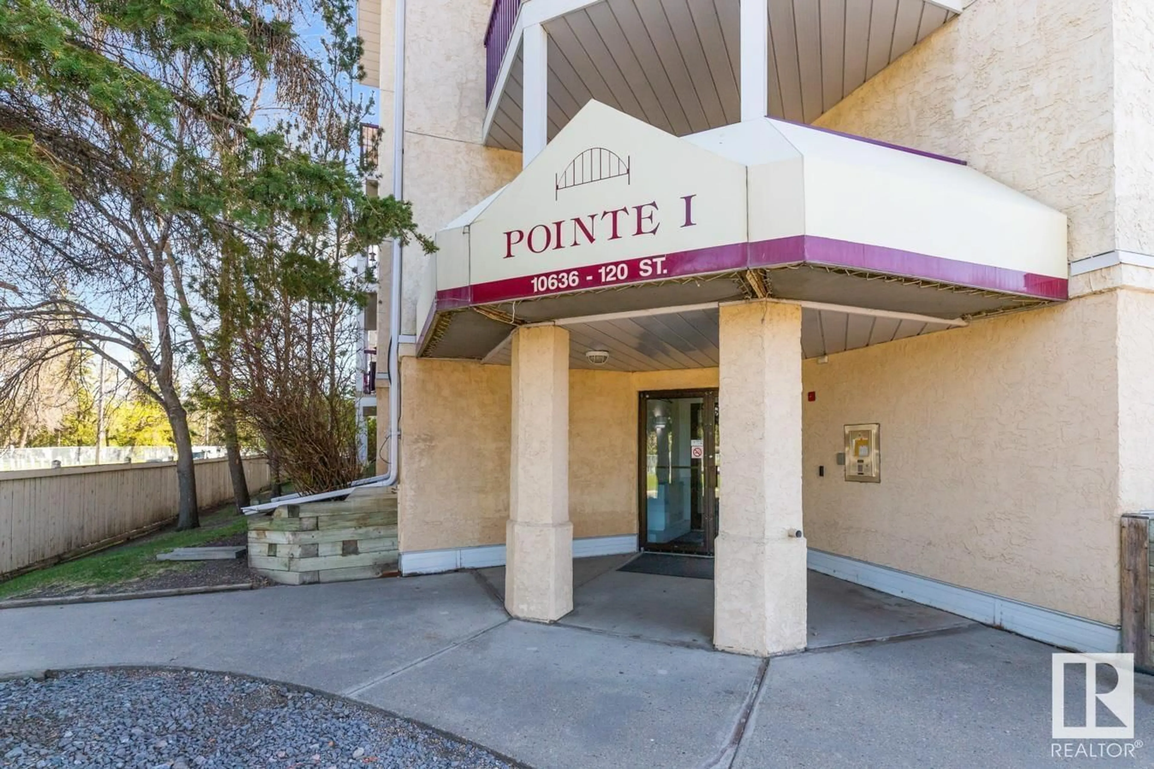 Indoor foyer for #221 - 10636 120 ST NW, Edmonton Alberta T5H4L5