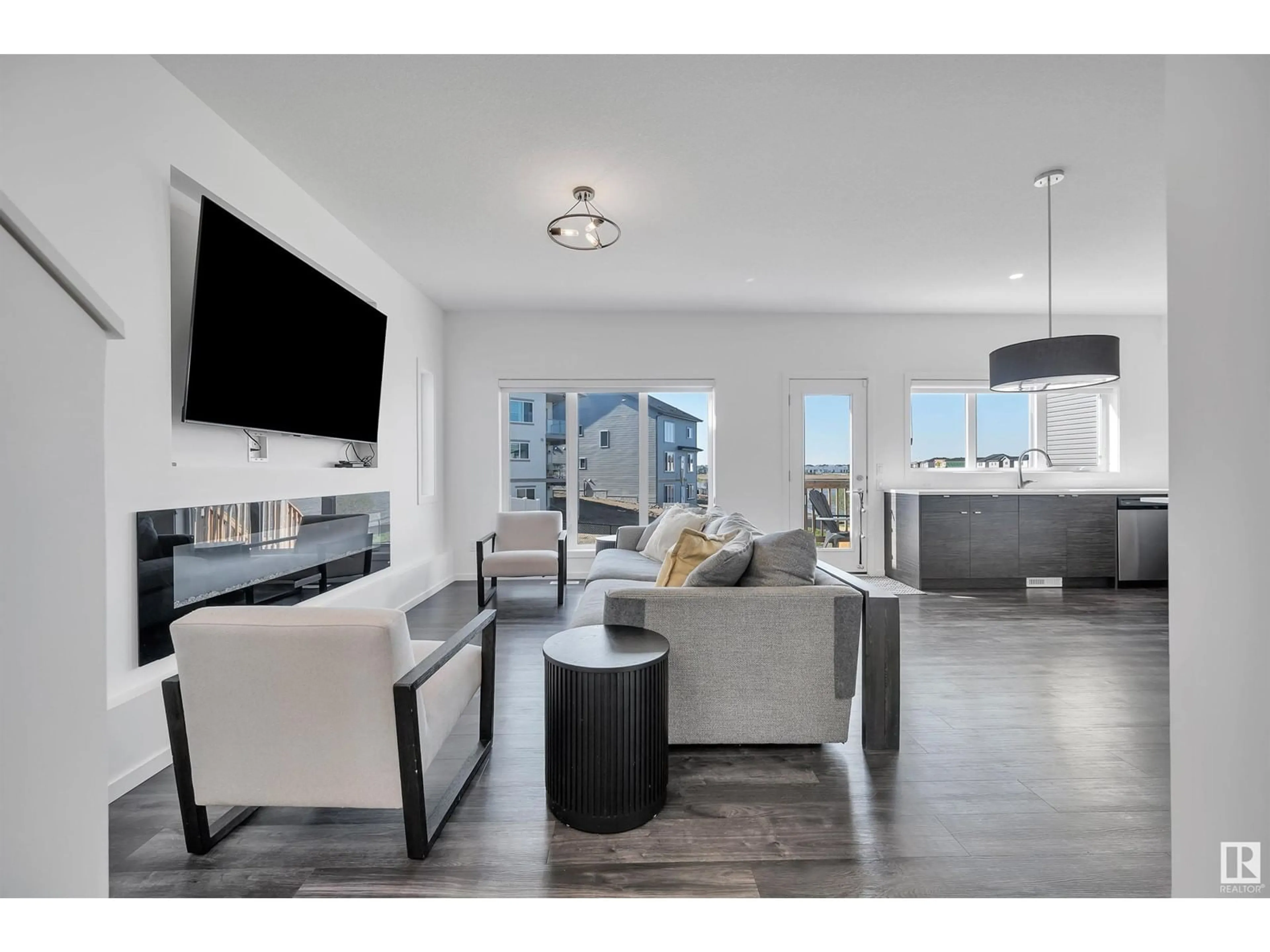 Living room with furniture, unknown for 6305 47 AV, Beaumont Alberta T4X2M5
