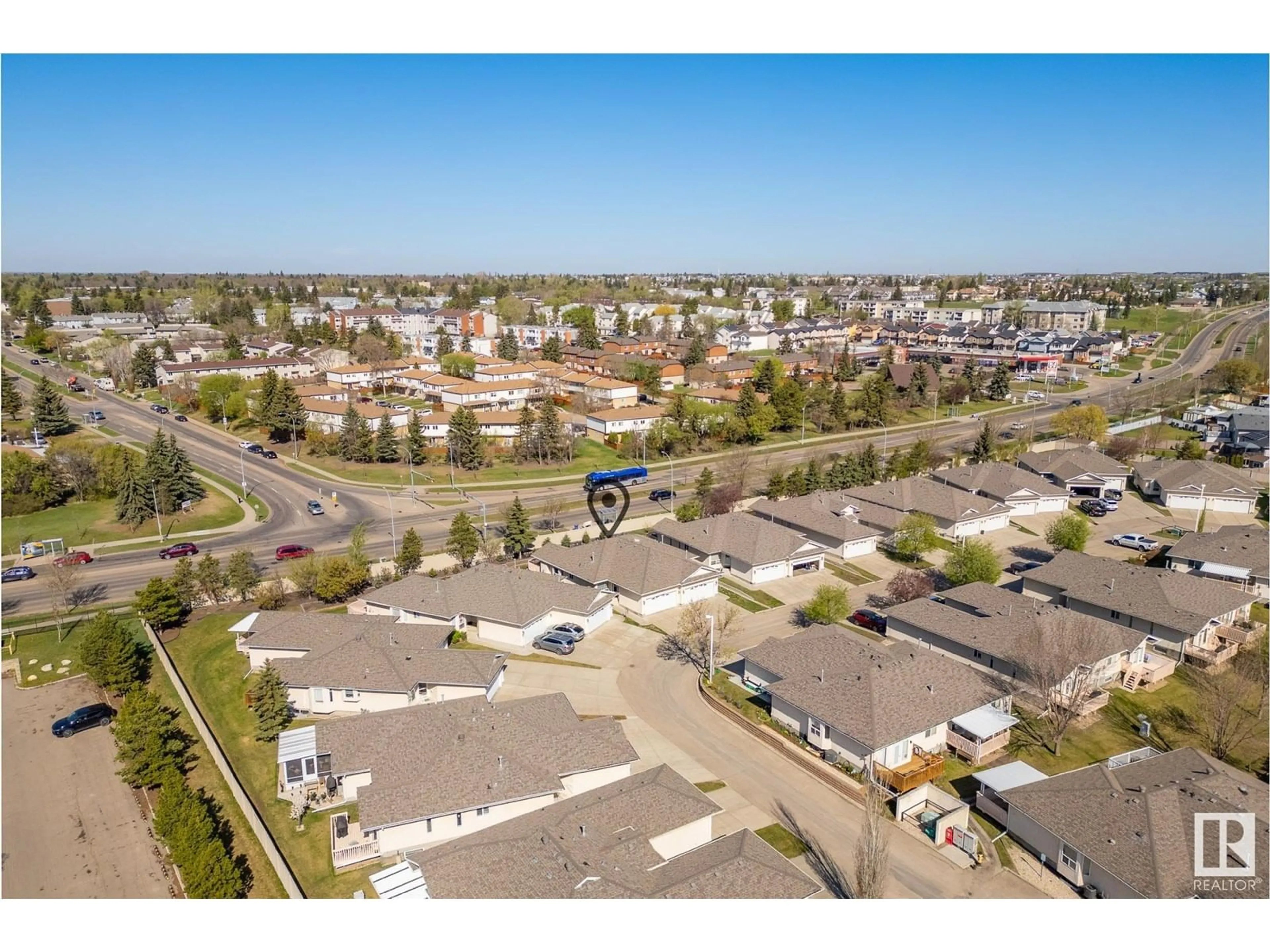 A pic from outside/outdoor area/front of a property/back of a property/a pic from drone, street for 14428 - 23 MILLER BV, Edmonton Alberta T5Y2Y6