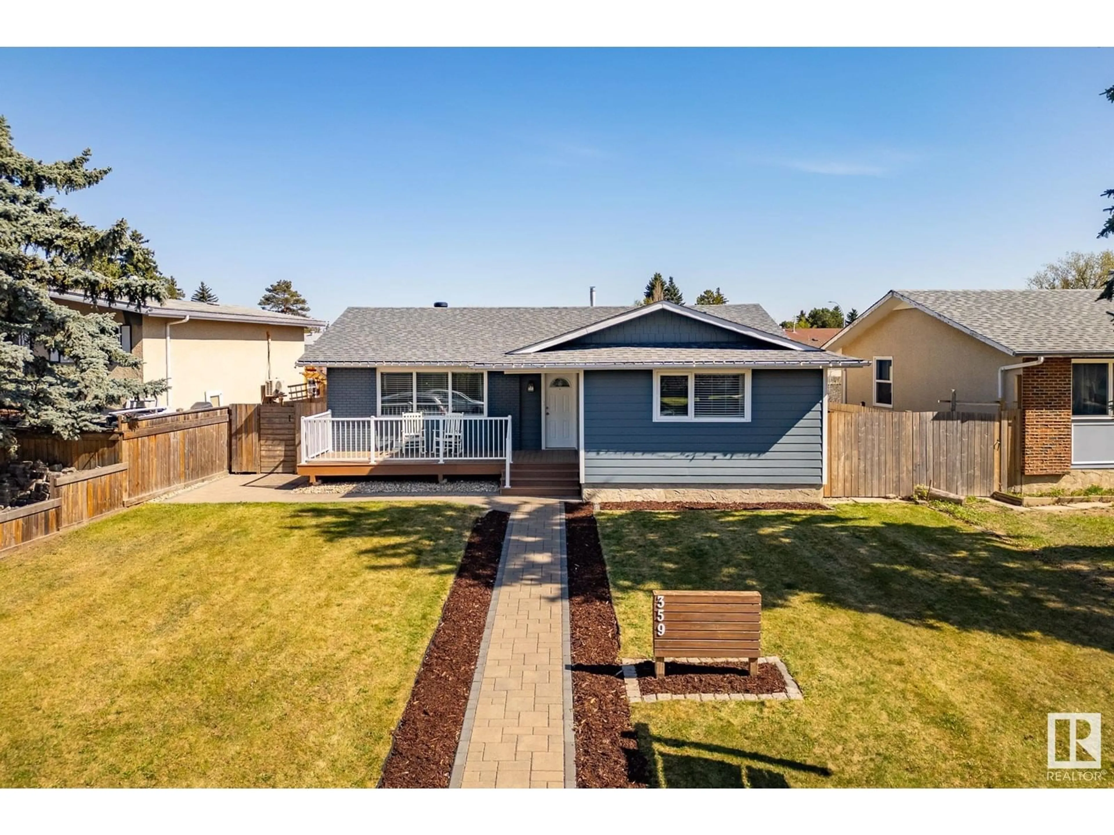 Home with vinyl exterior material, street for 359 KNOTTWOOD RD W, Edmonton Alberta T6K2G4