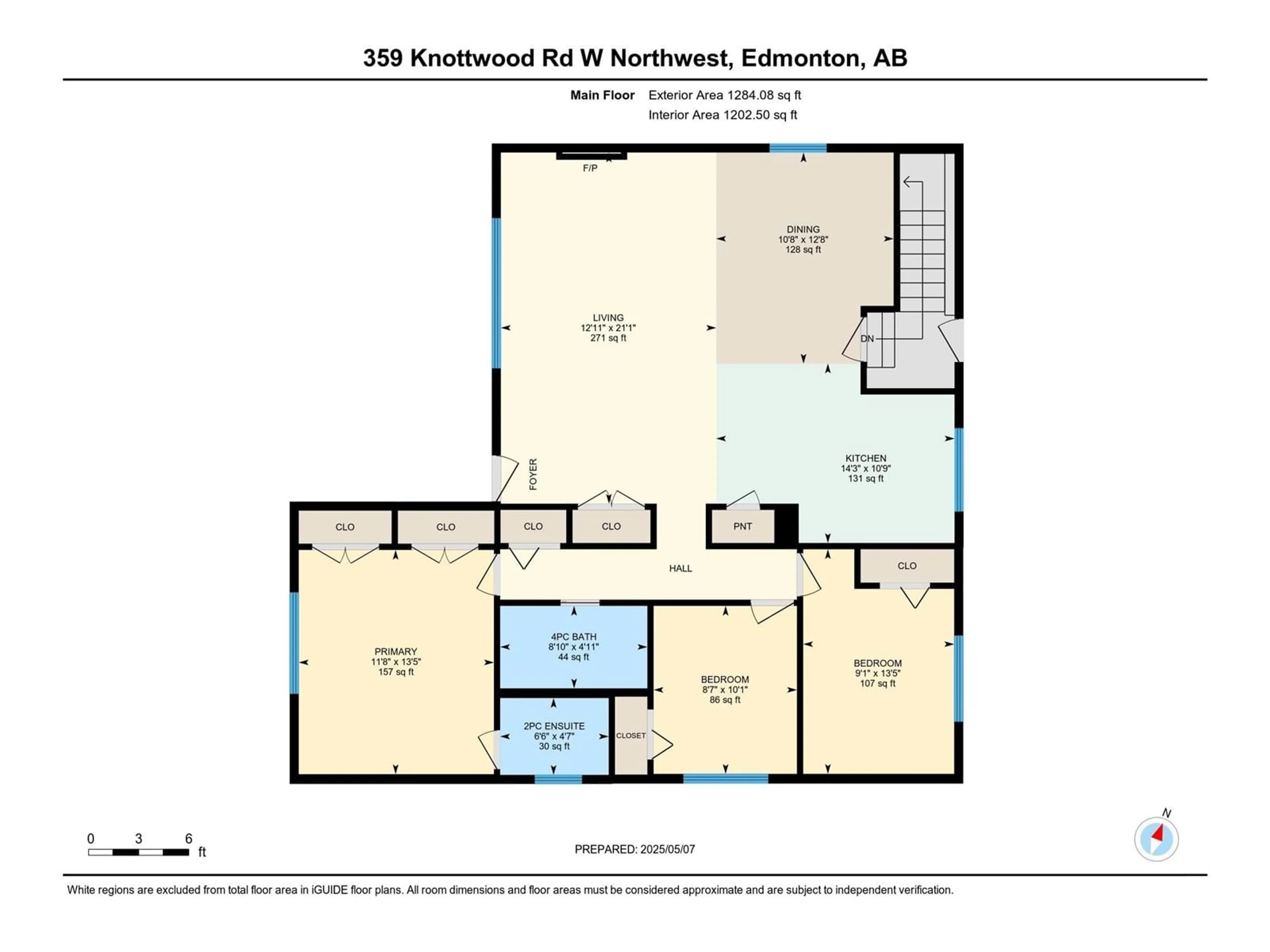 Floor plan for 359 KNOTTWOOD RD W, Edmonton Alberta T6K2G4