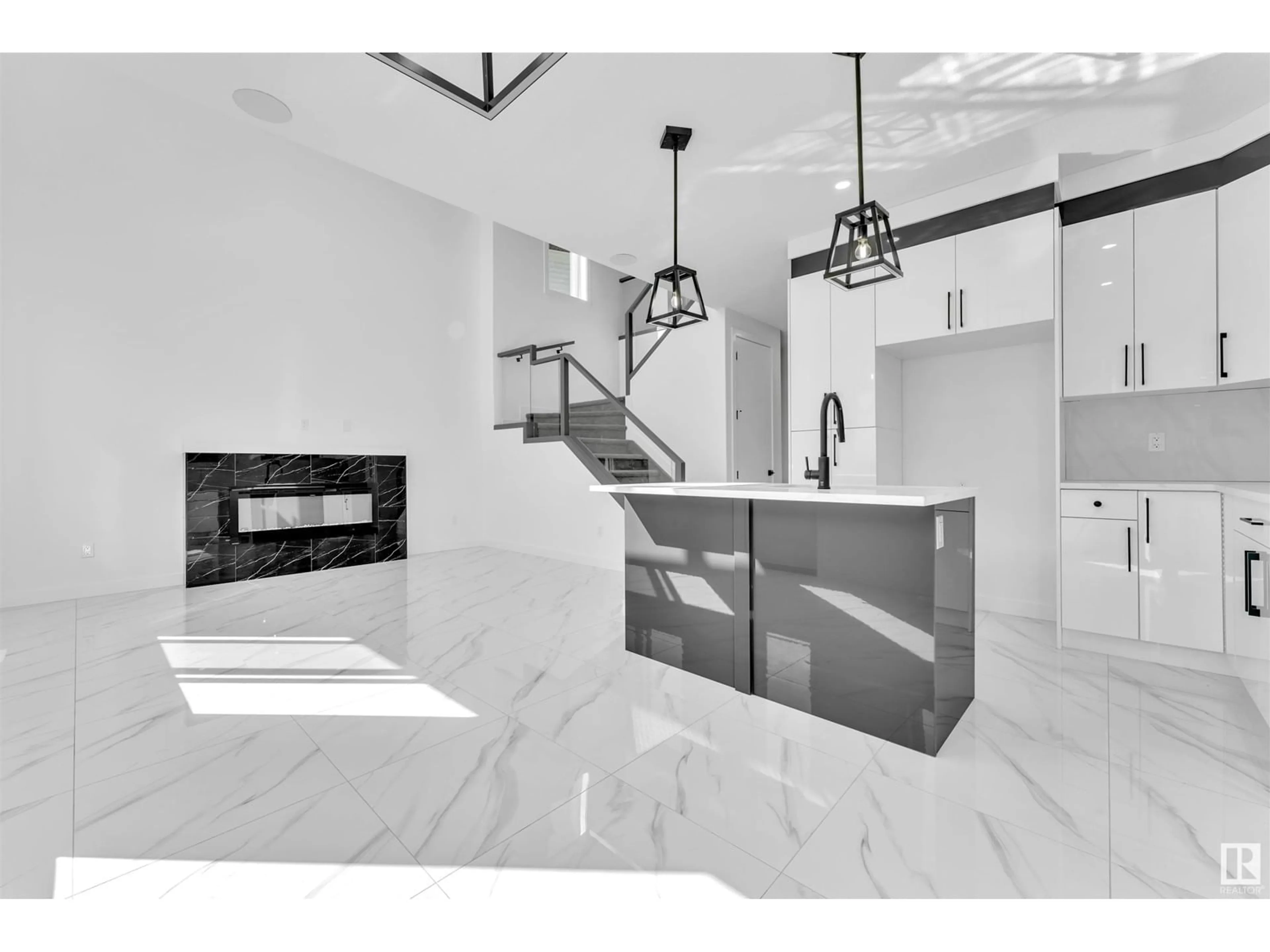 Contemporary kitchen, ceramic/tile floor for 15407 20 ST NW, Edmonton Alberta T5Y2R7