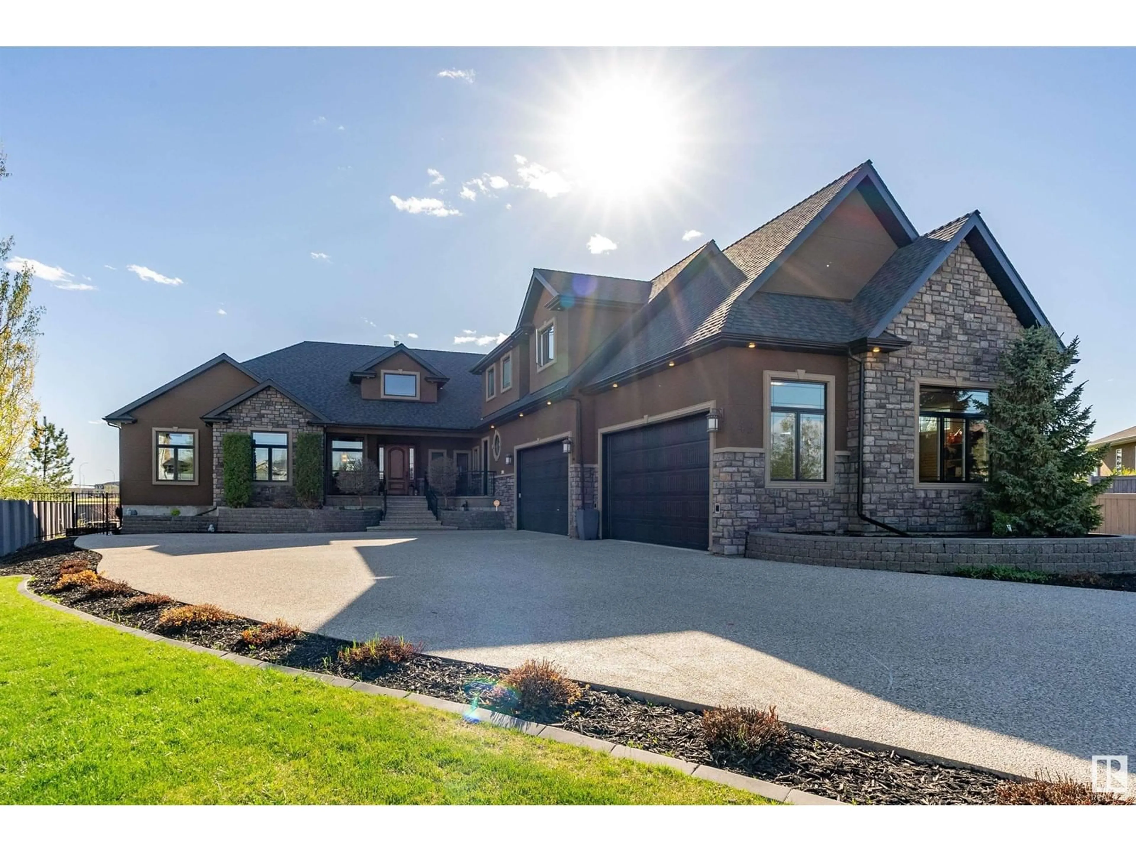 Home with brick exterior material, street for 49 GREENFIELD CL, Fort Saskatchewan Alberta T8L4P9