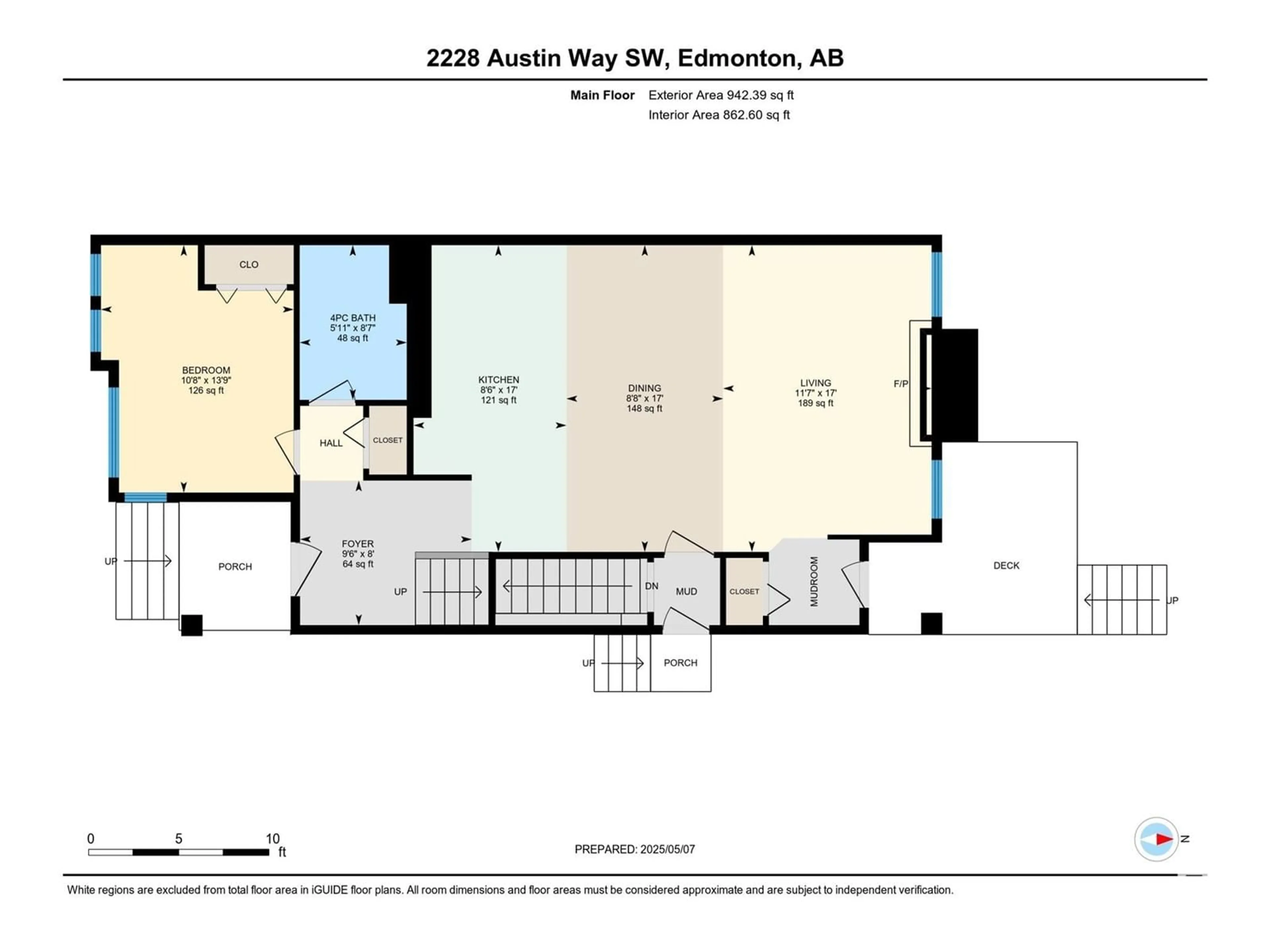 Floor plan for 2228 AUSTIN WY, Edmonton Alberta T6W0L2