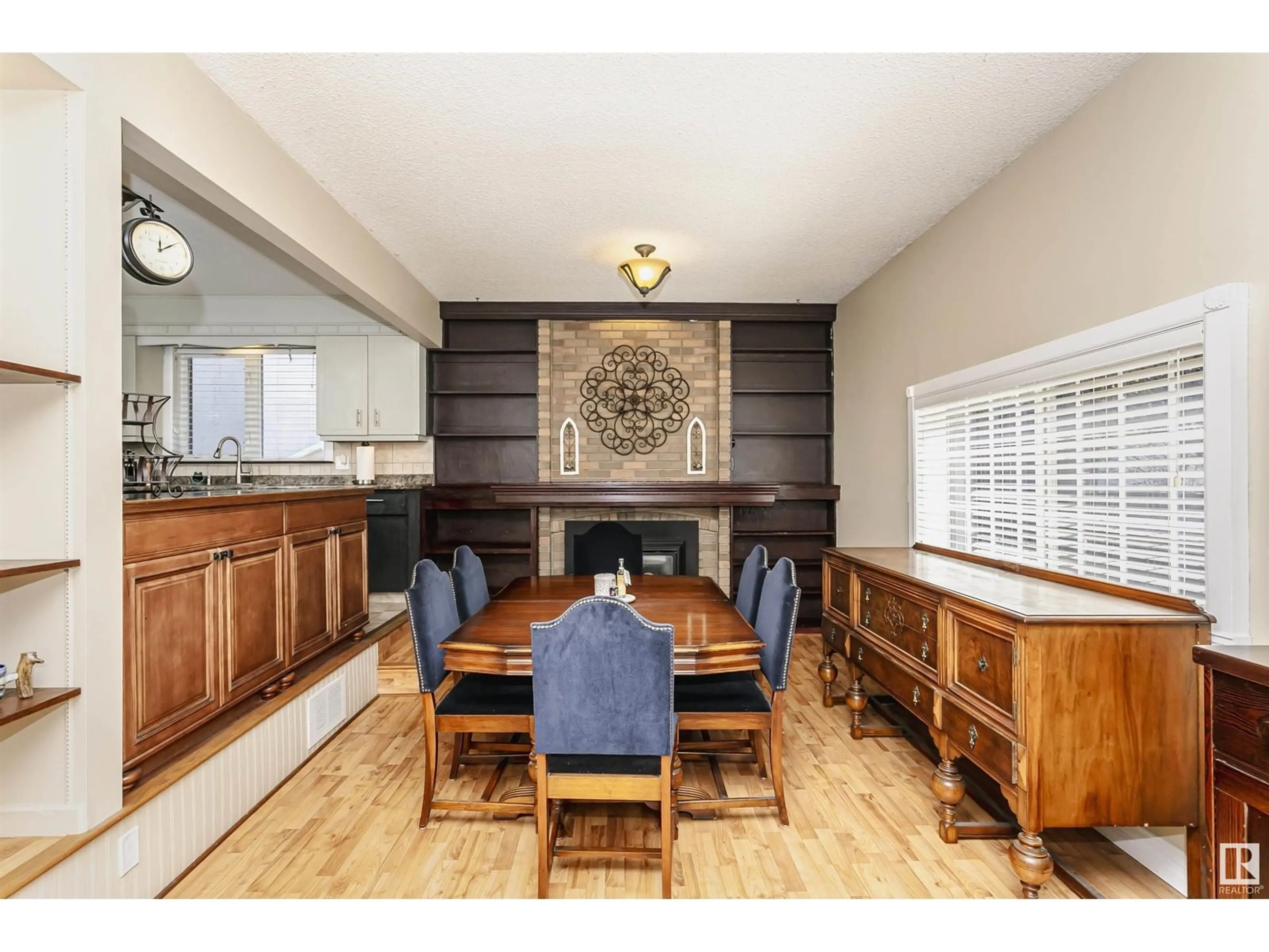 Dining room, wood/laminate floor for 28 LABELLE CR, St. Albert Alberta T8N2G5