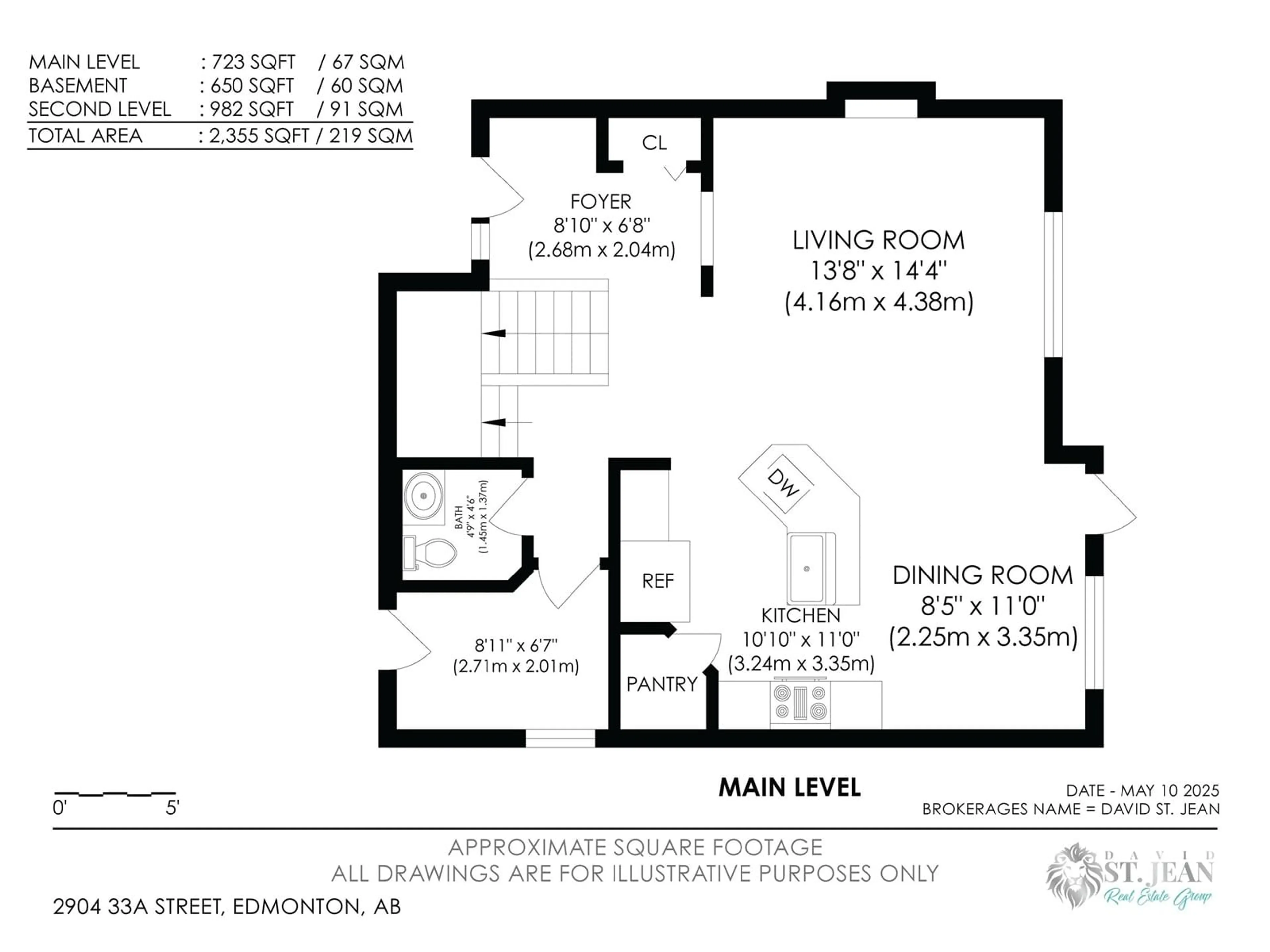 Floor plan for NW - 2904 33A ST, Edmonton Alberta T6T1V5