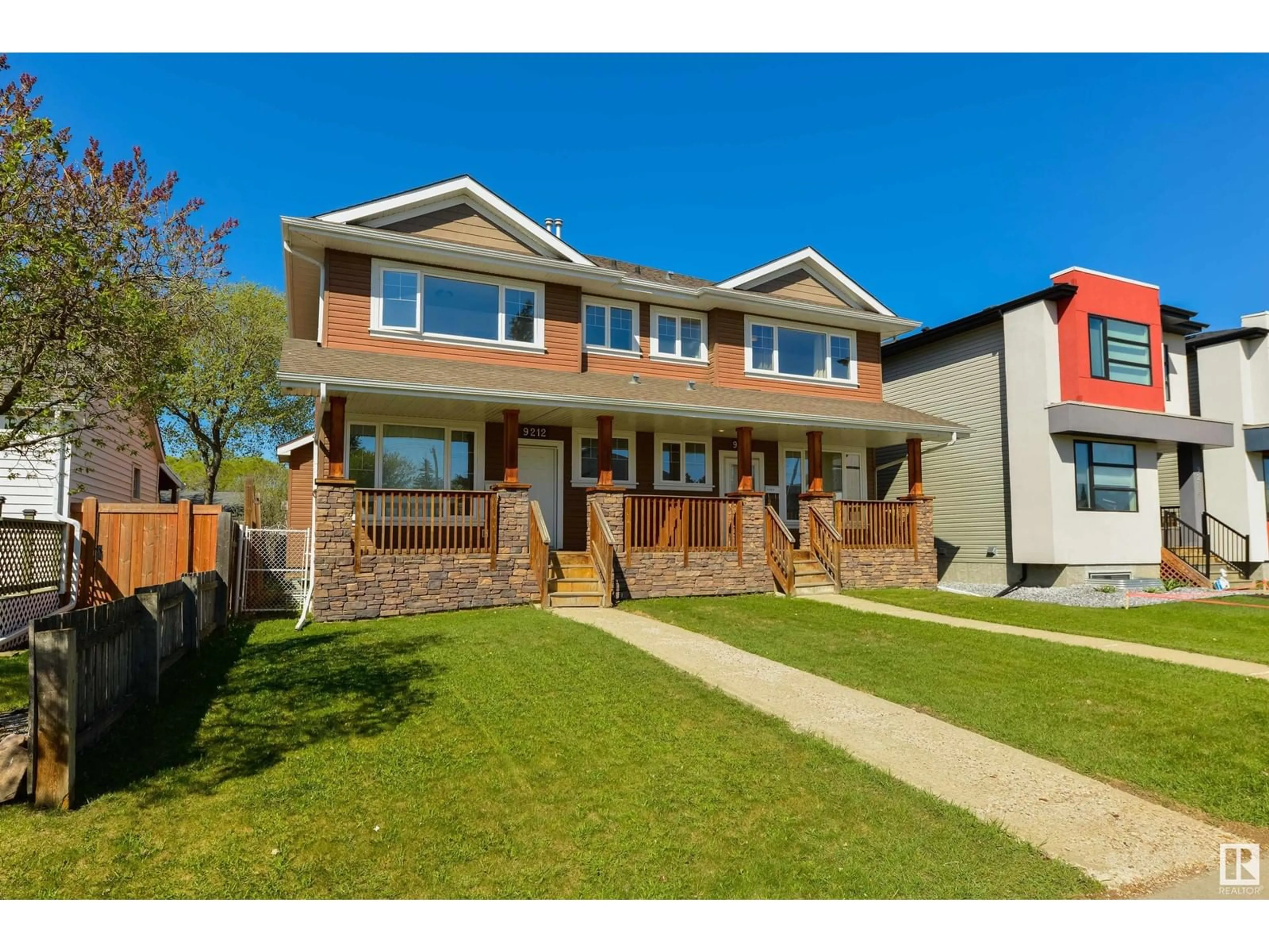 Home with brick exterior material, street for NW - 9212 154 ST, Edmonton Alberta T5R1T5