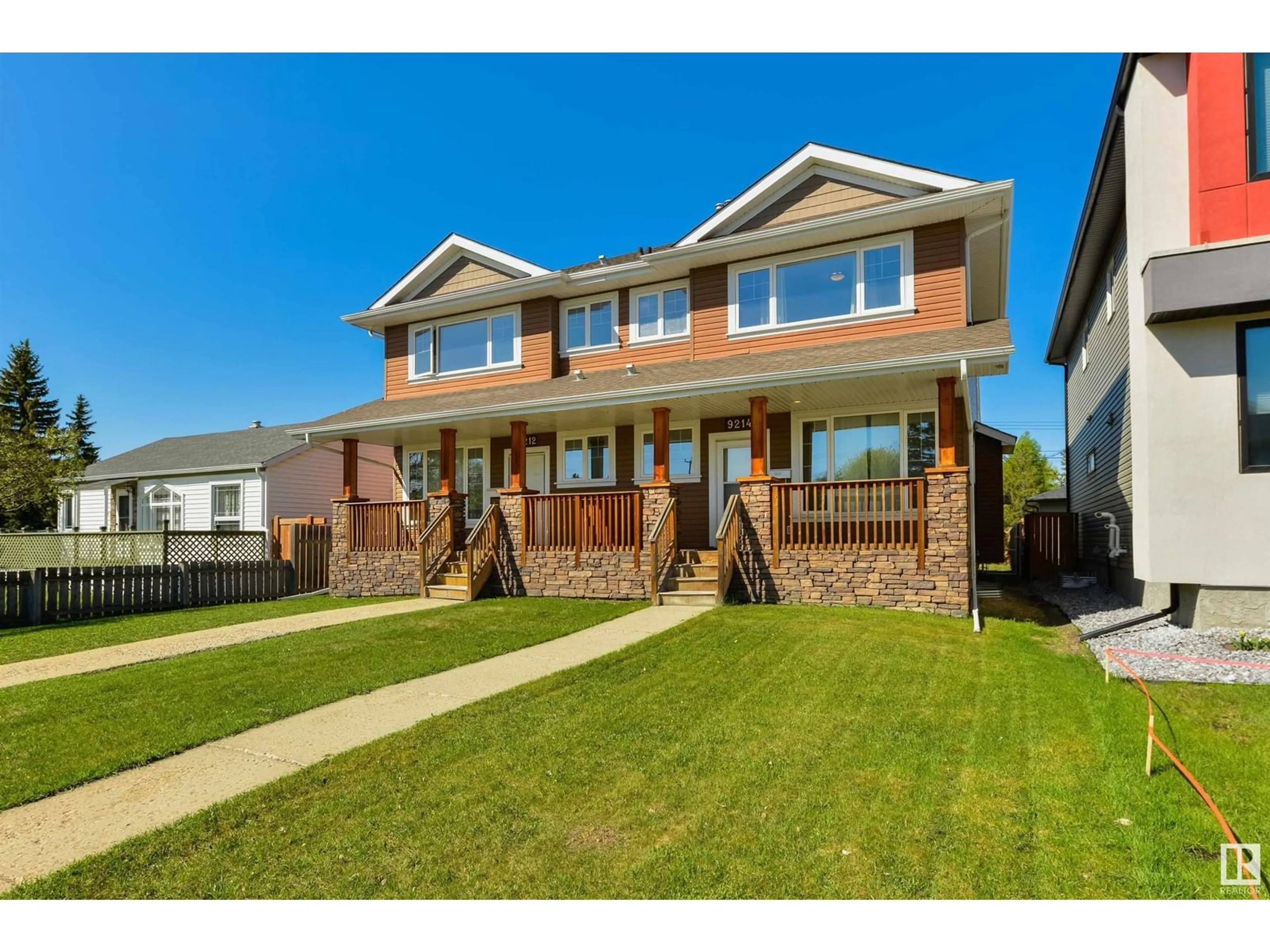 Home with brick exterior material, street for NW - 9214 154 ST, Edmonton Alberta T5R1T5