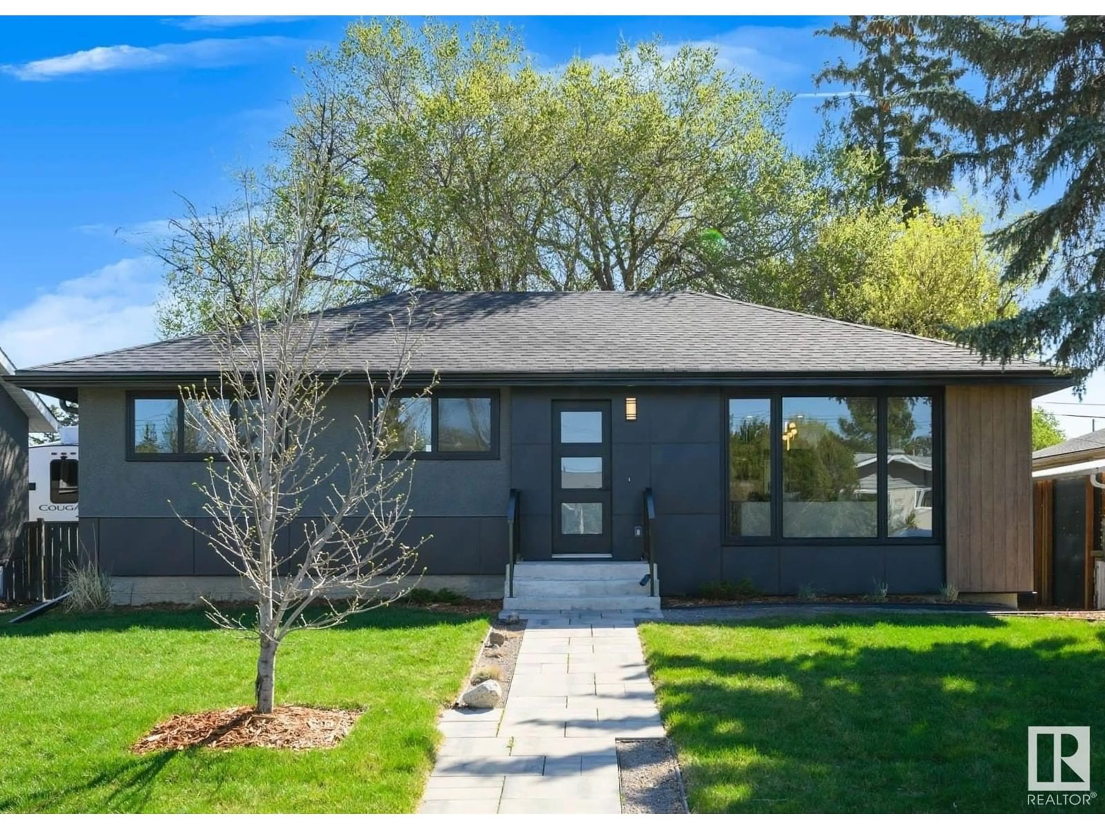 Home with brick exterior material, street for 7907 158 ST, Edmonton Alberta T5R2B9