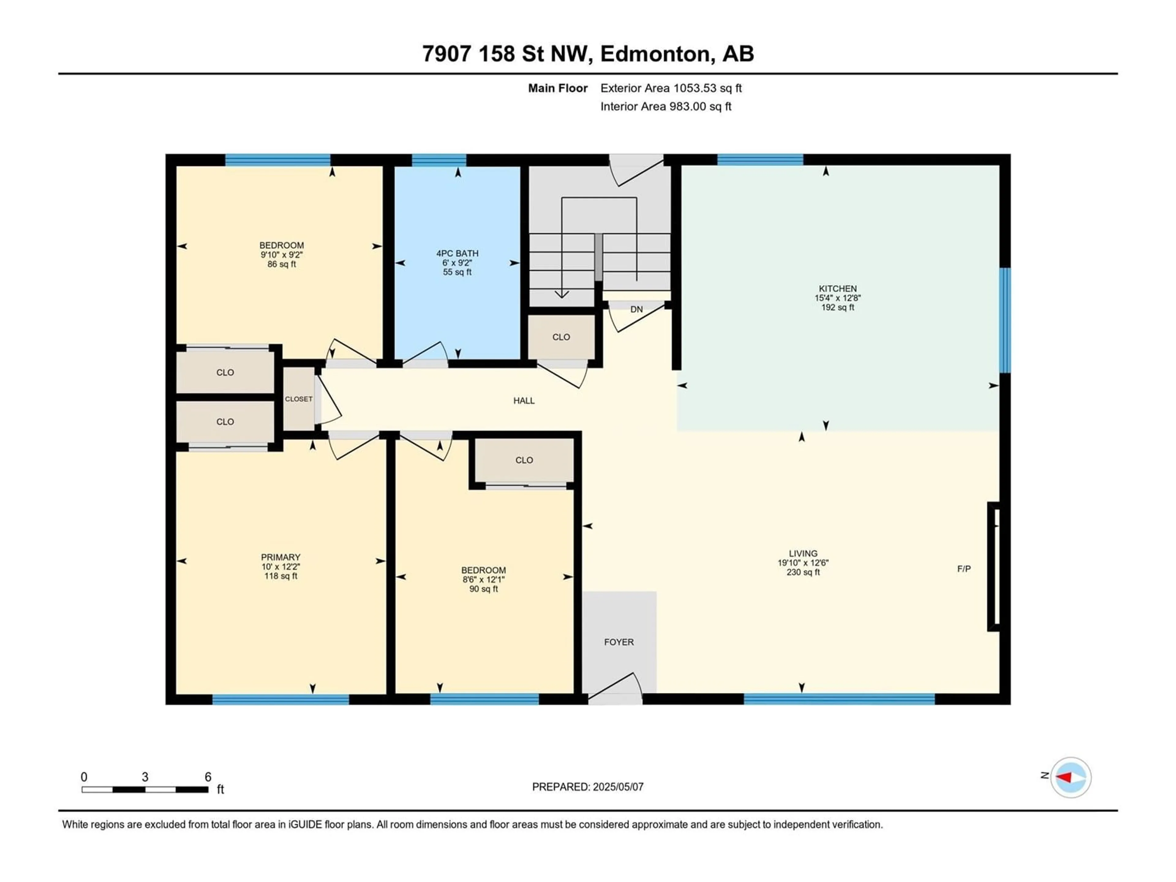 Floor plan for 7907 158 ST, Edmonton Alberta T5R2B9