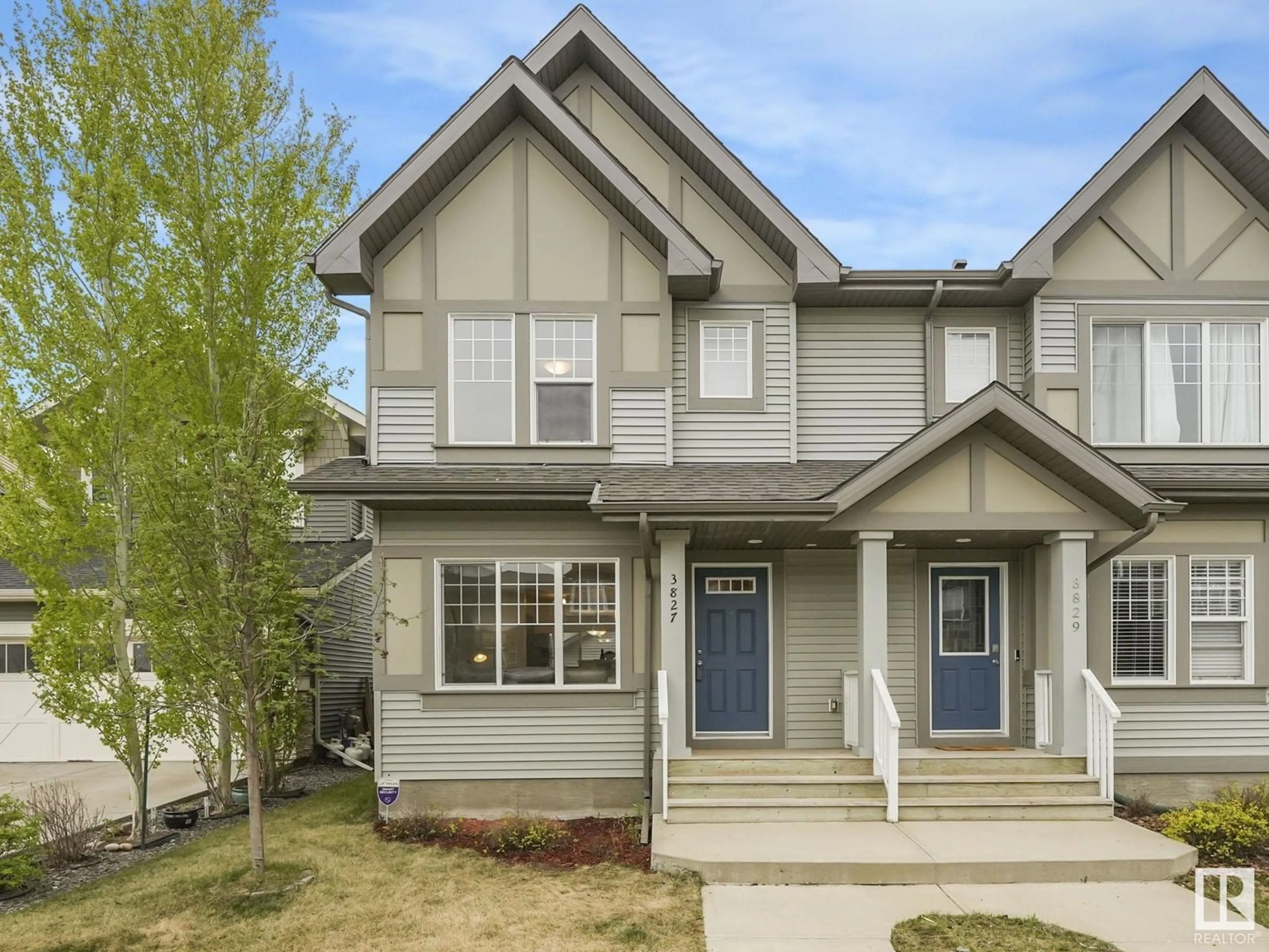 Home with vinyl exterior material, street for SW - 3827 POWELL WD, Edmonton Alberta T6W2W9