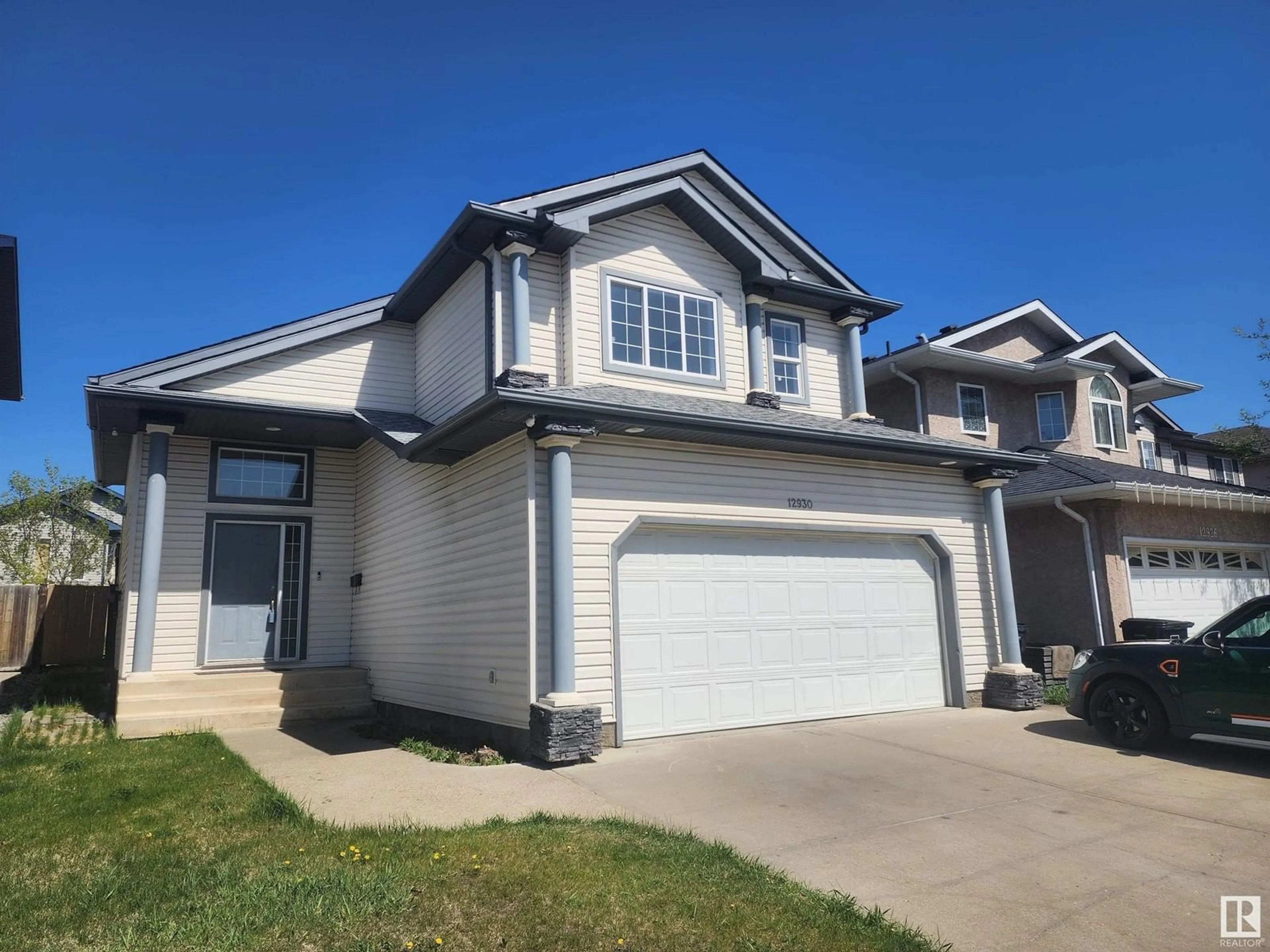 Home with vinyl exterior material, street for 12930 160A AV, Edmonton Alberta T6V1R3