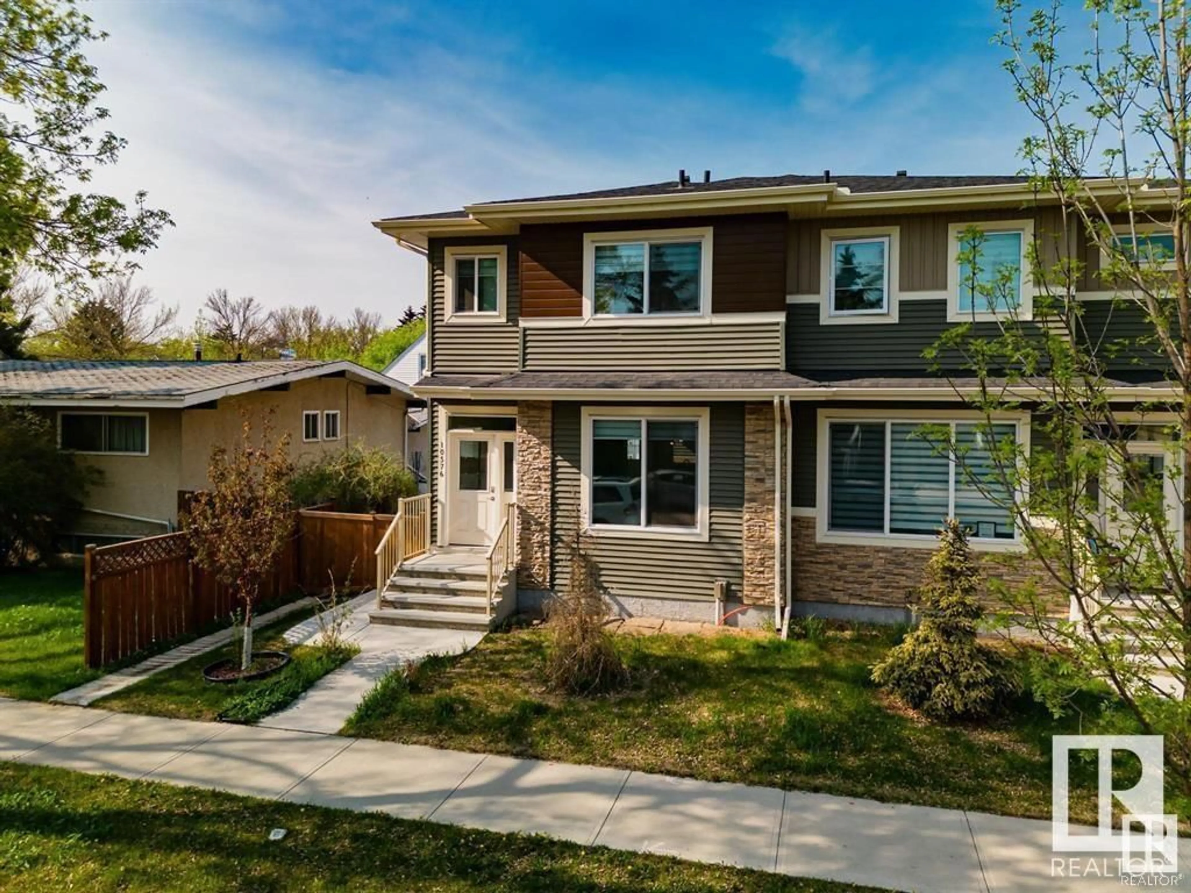 Home with brick exterior material, street for 10576 62 AV, Edmonton Alberta T6H1M4