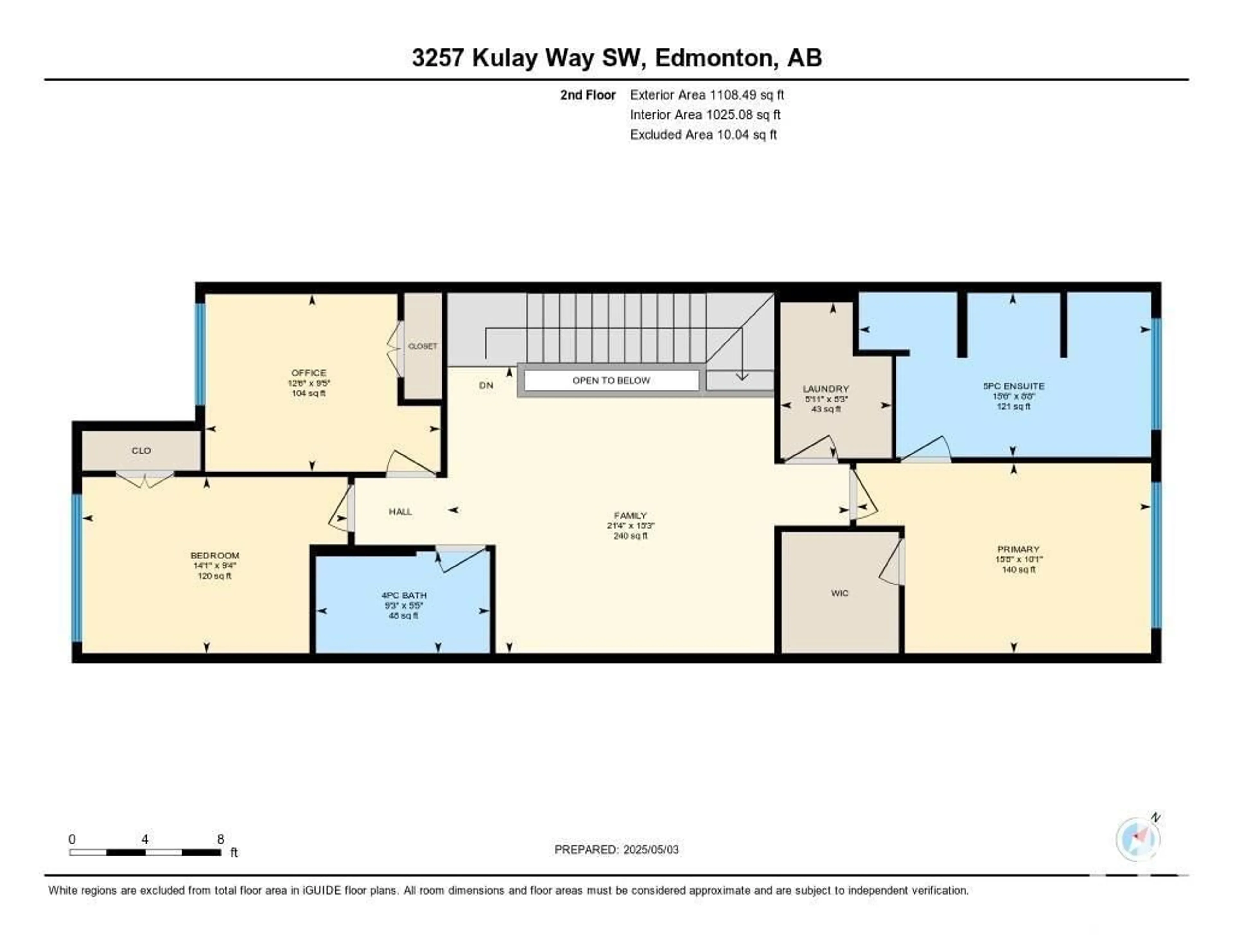 Floor plan for 3257 KULAY WY, Edmonton Alberta T6W5B5