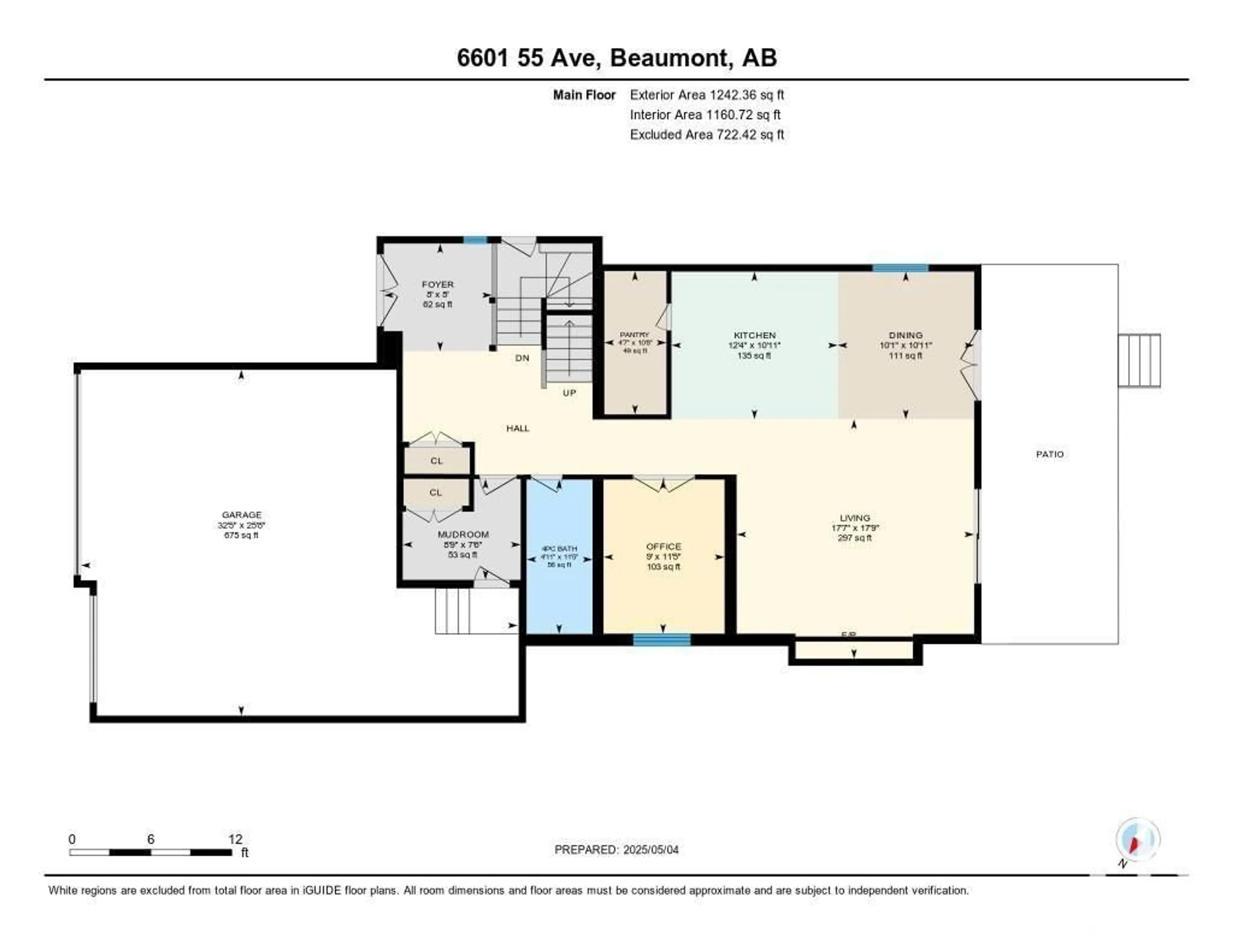 Floor plan for 6601 55 AV, Beaumont Alberta T4X2X6