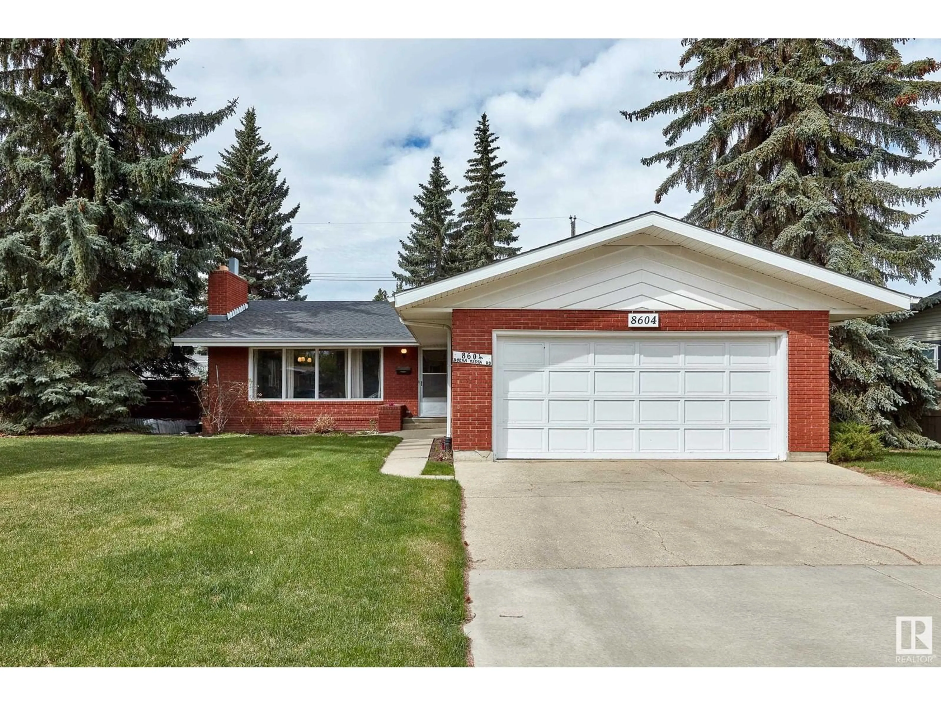 Home with brick exterior material, street for 8604 BUENA VISTA RD, Edmonton Alberta T5R5R8
