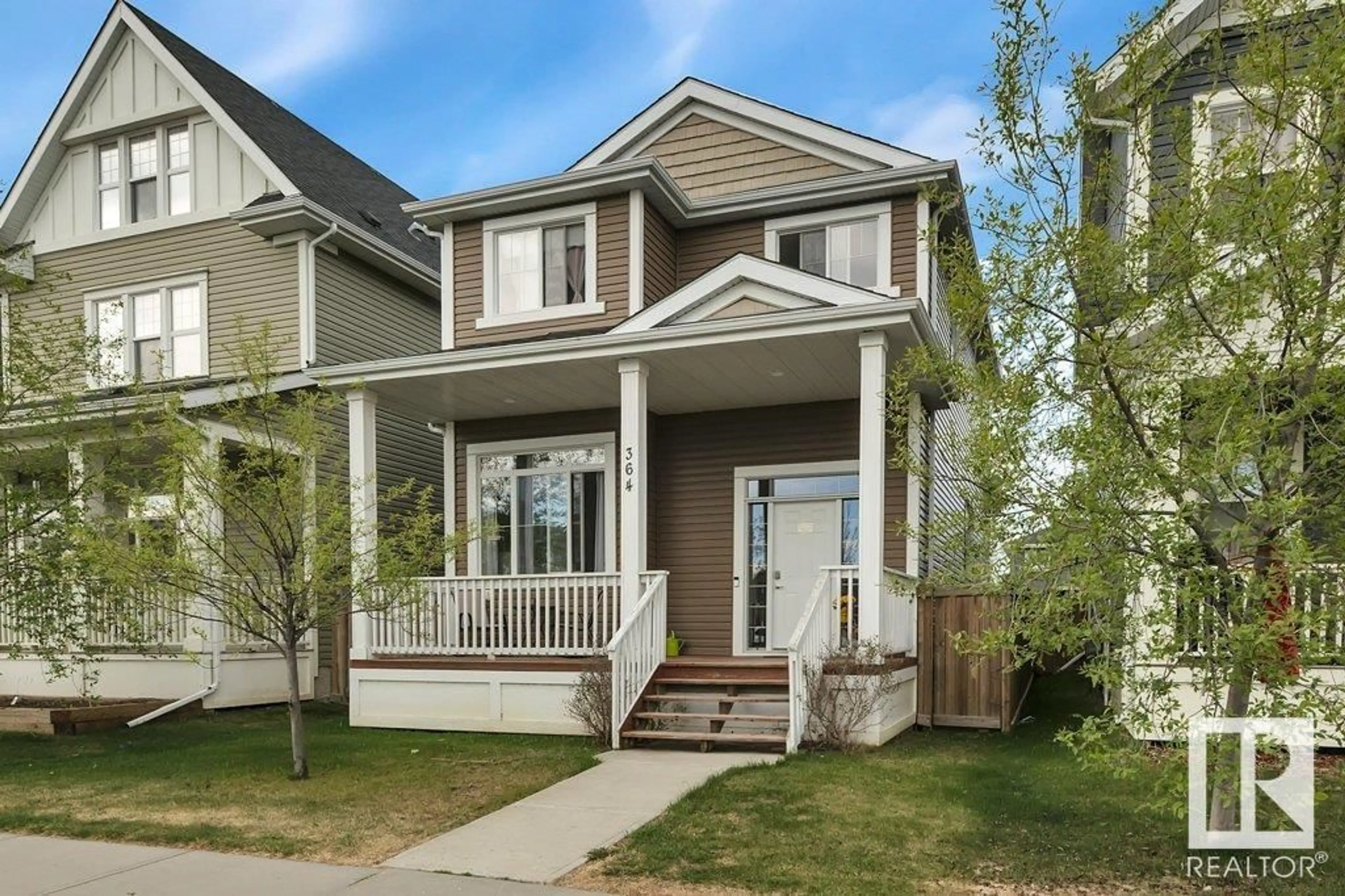 Home with vinyl exterior material, street for 364 SOUTHFORK DR, Leduc Alberta T9E0E6