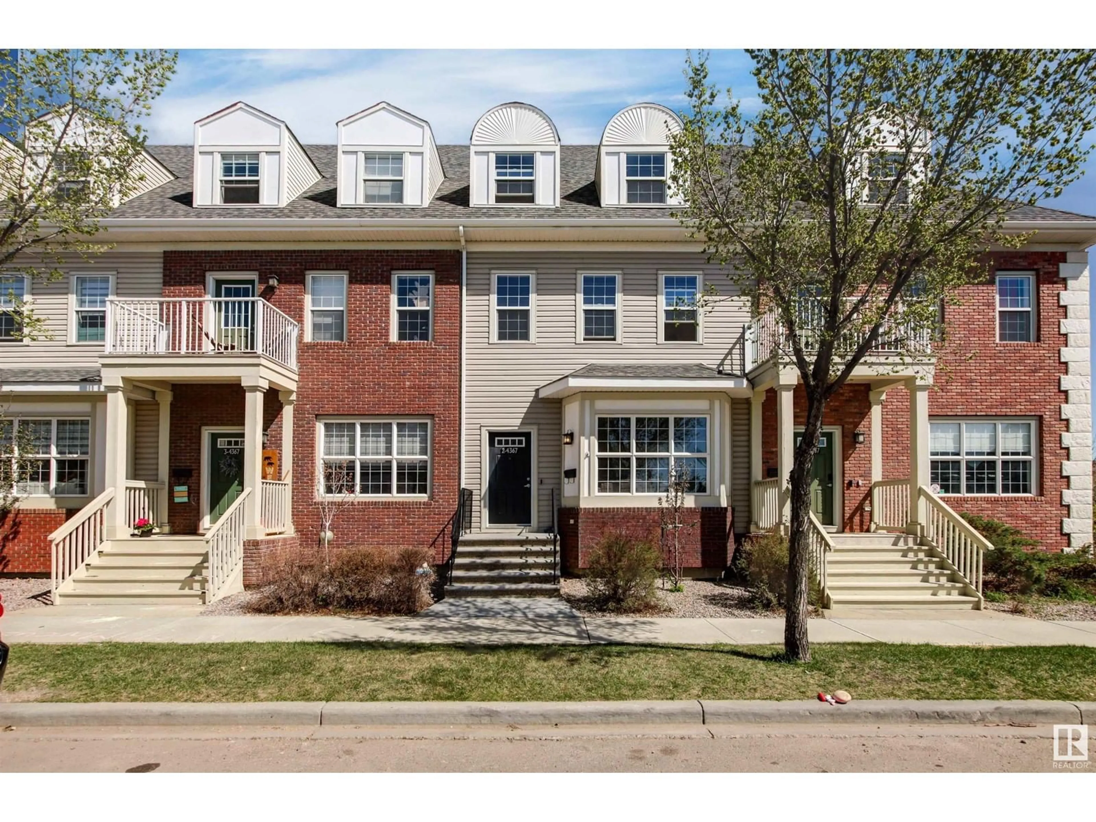 Home with brick exterior material, street for #2 - 4367 VETERANS WY, Edmonton Alberta T5E6N4