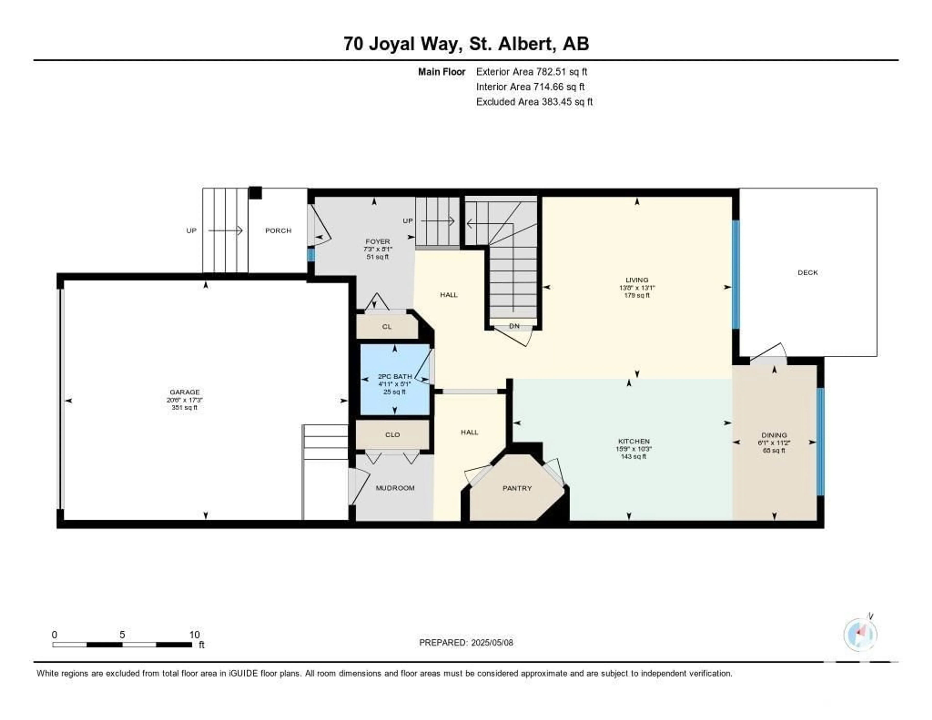 Floor plan for 70 JOYAL WY, St. Albert Alberta T8N7V5