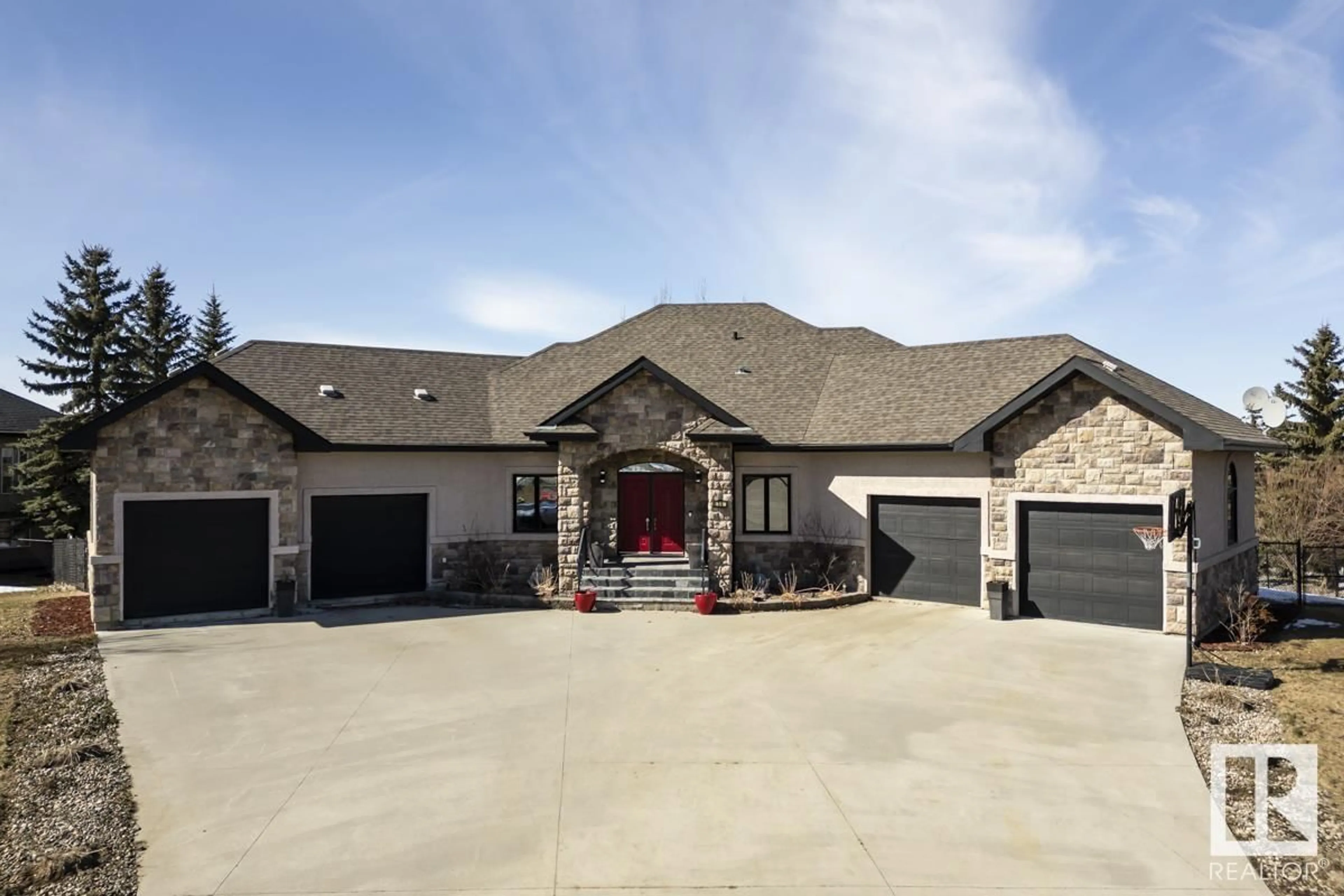 Home with brick exterior material, street for 56 RGE ROAD 263, Rural Parkland County Alberta T7X3G2