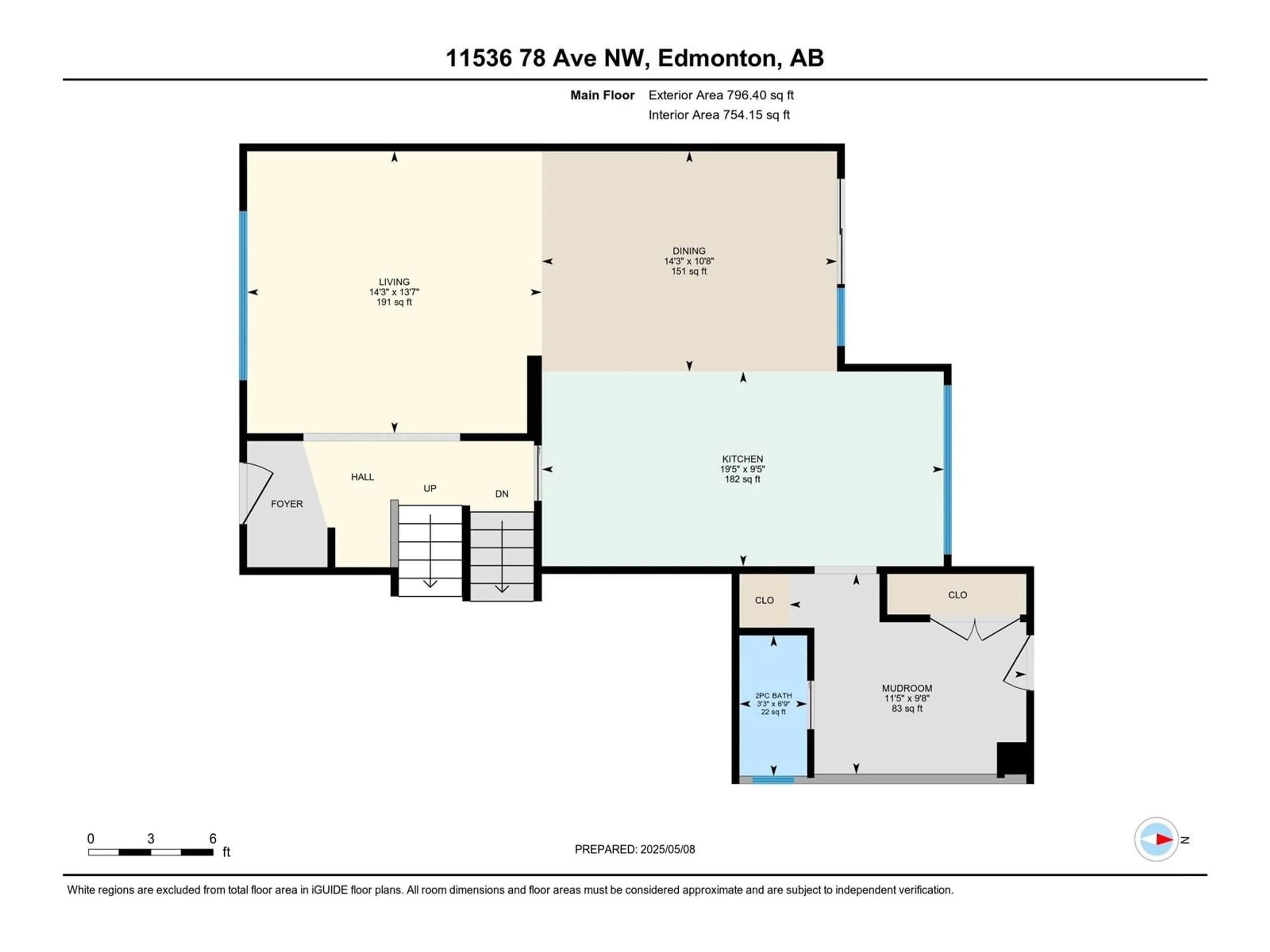 Floor plan for 11536 78 AV, Edmonton Alberta T6G0N5