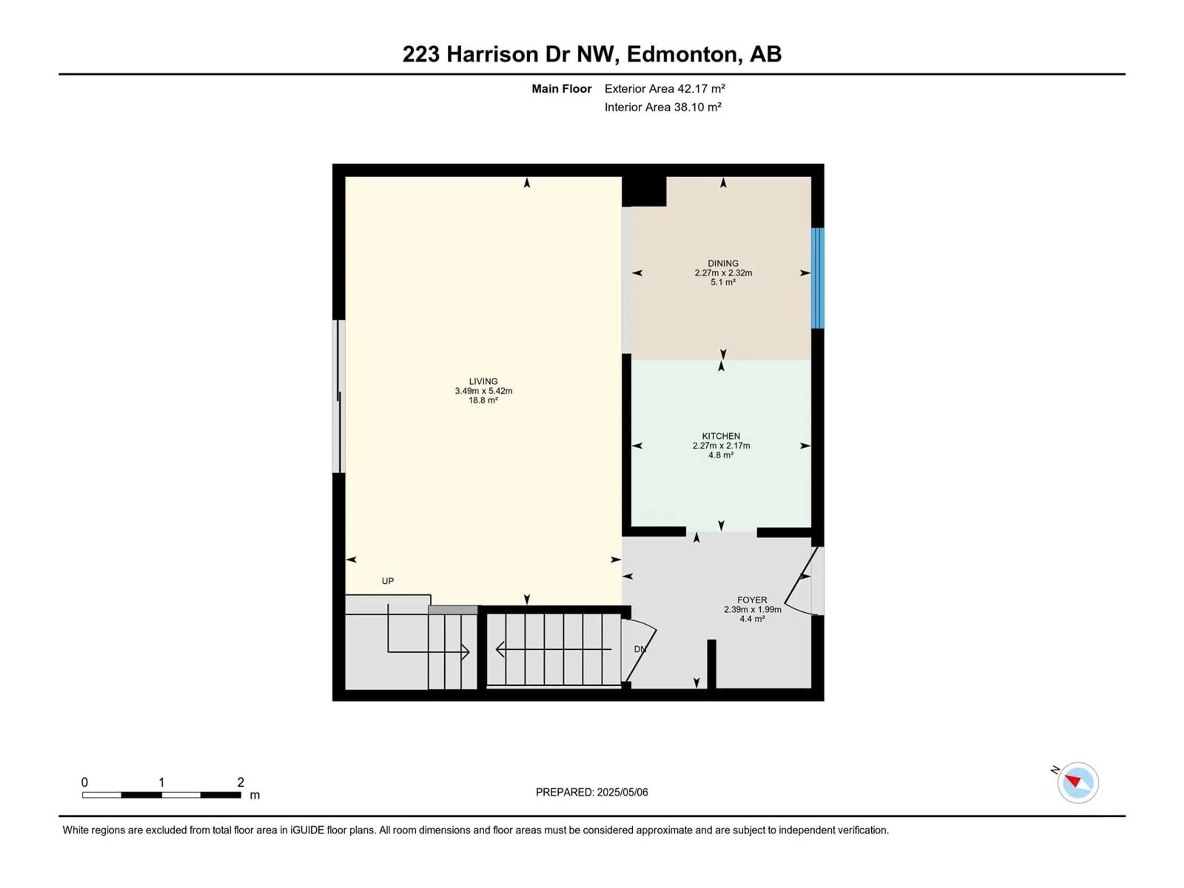 Floor plan for 223 HARRISON DR, Edmonton Alberta T5A2X5