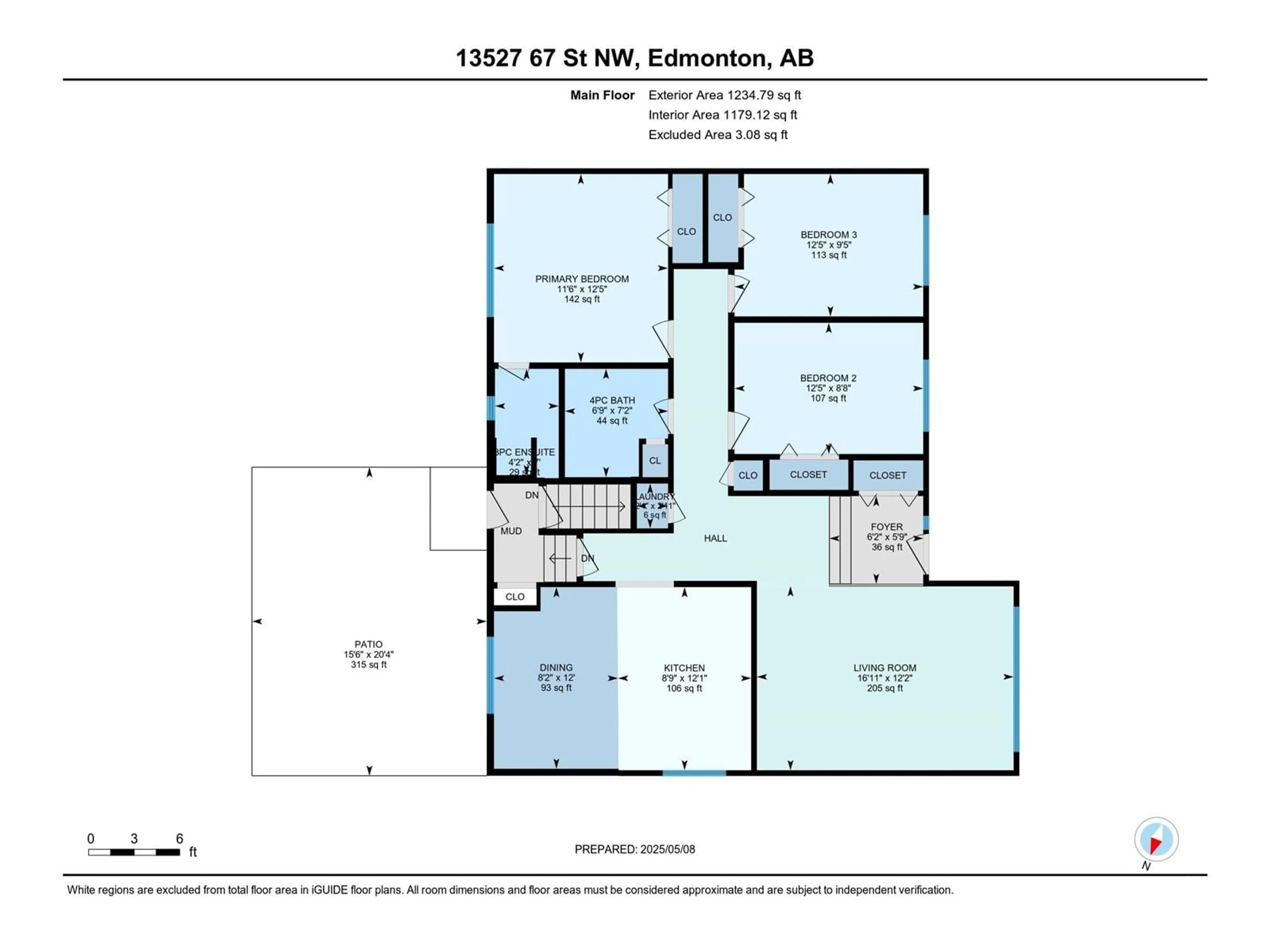 Floor plan for 13527 67 ST, Edmonton Alberta T5C0C6