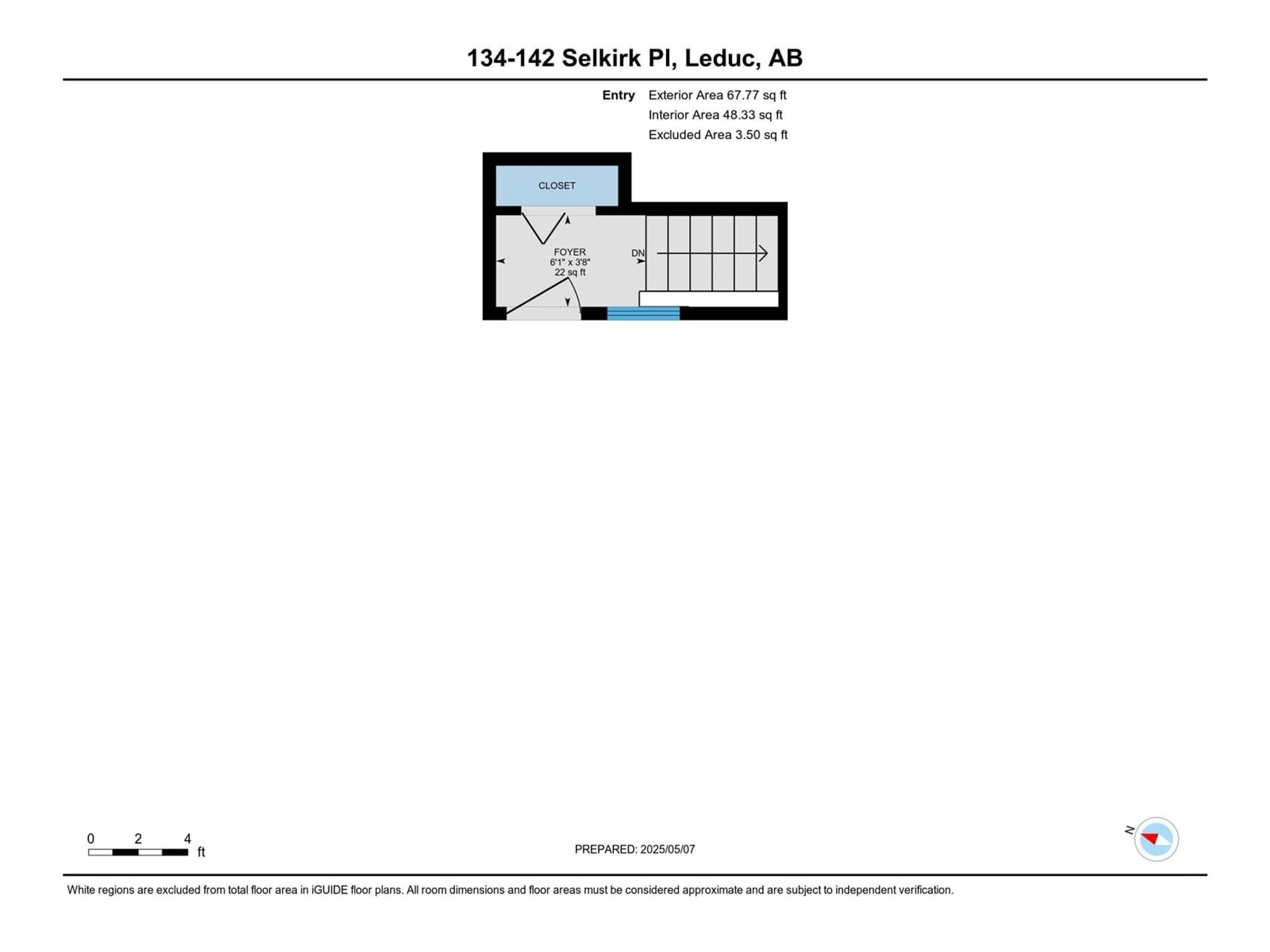 Floor plan for 142 - 134 SELKIRK PL, Leduc Alberta T9E0M9