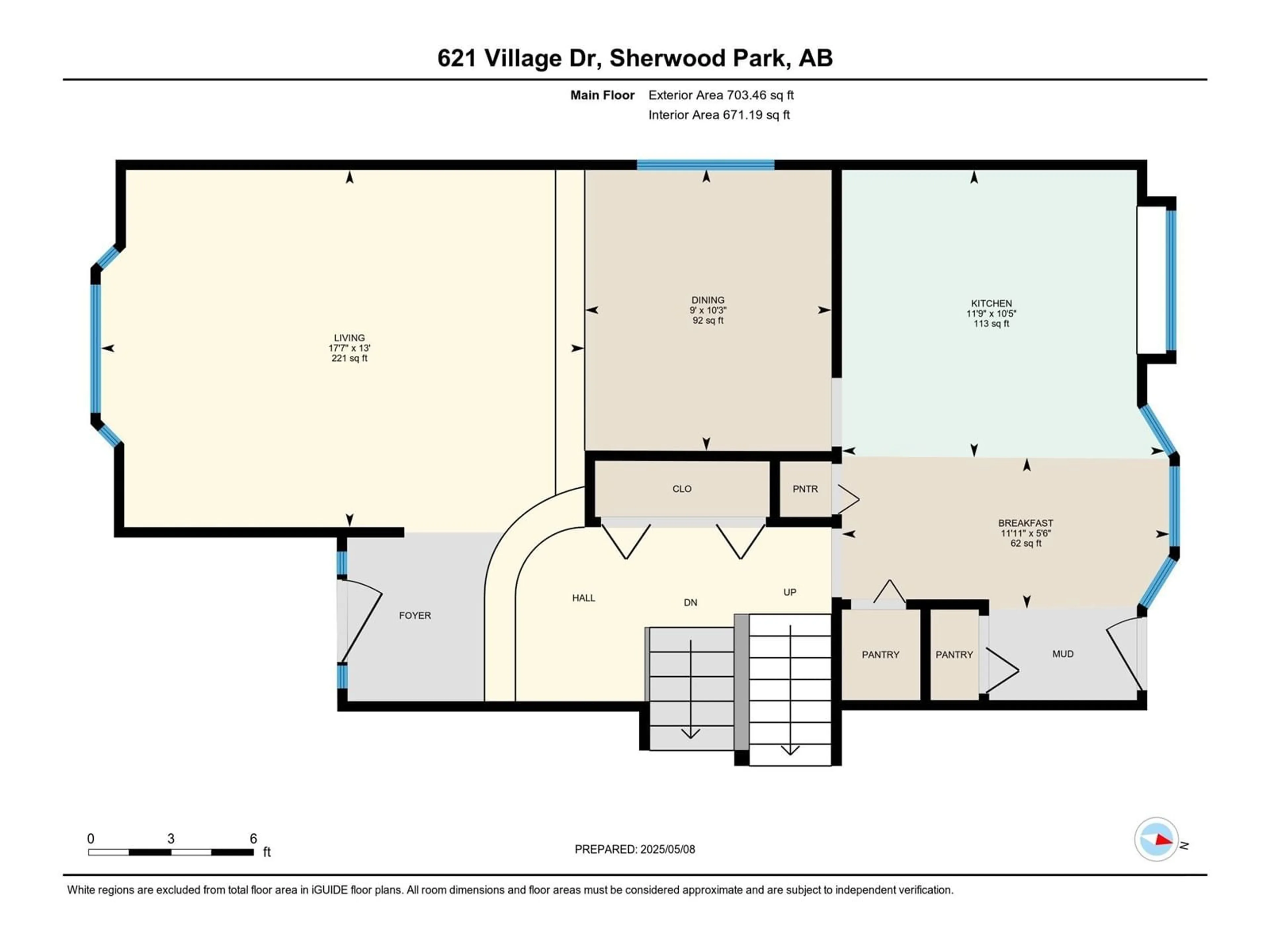 Floor plan for 621 VILLAGE DR, Sherwood Park Alberta T8A4K7