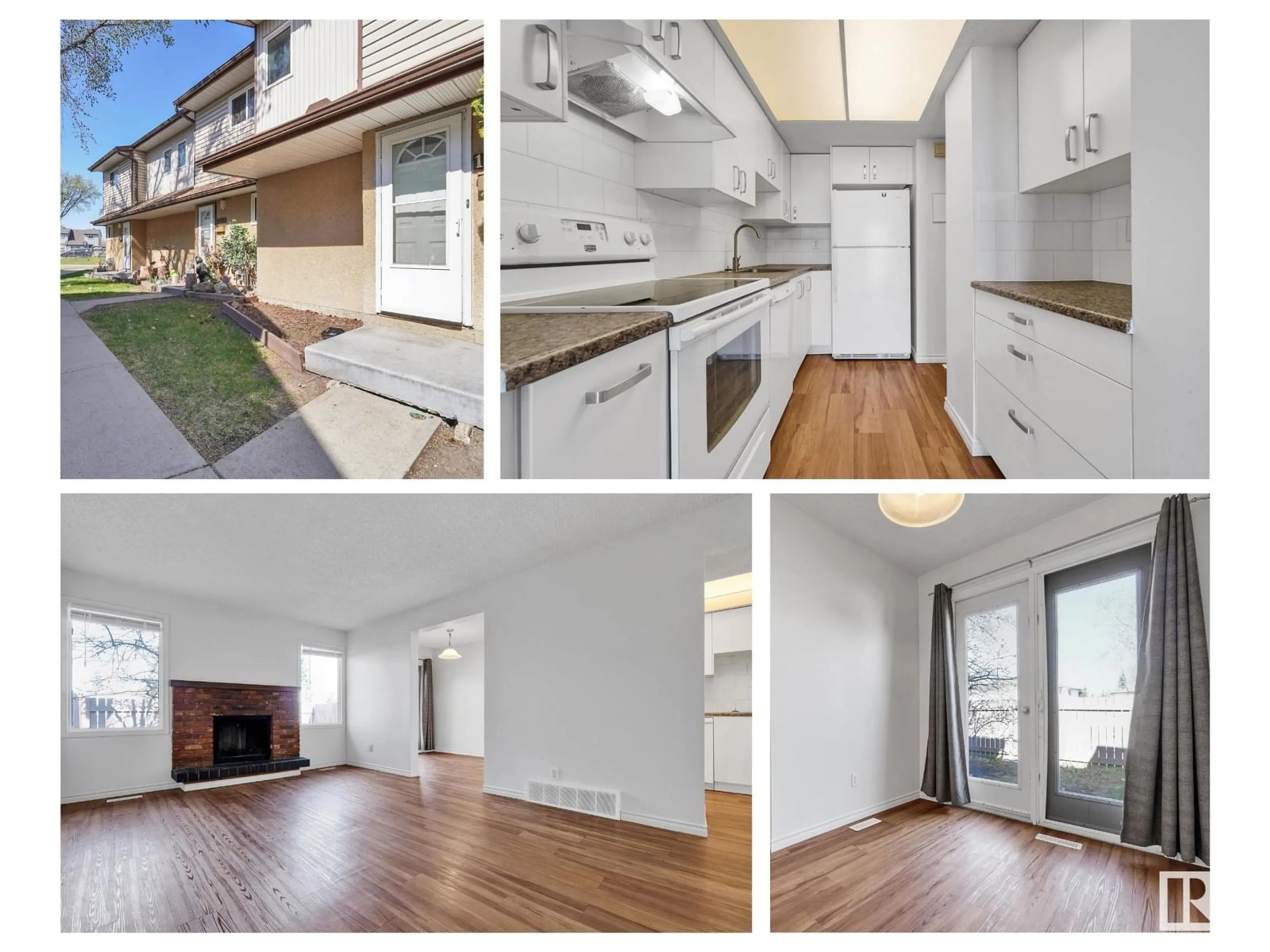Open concept kitchen, wood/laminate floor for NW - 13855 24 ST, Edmonton Alberta T5Y1K1