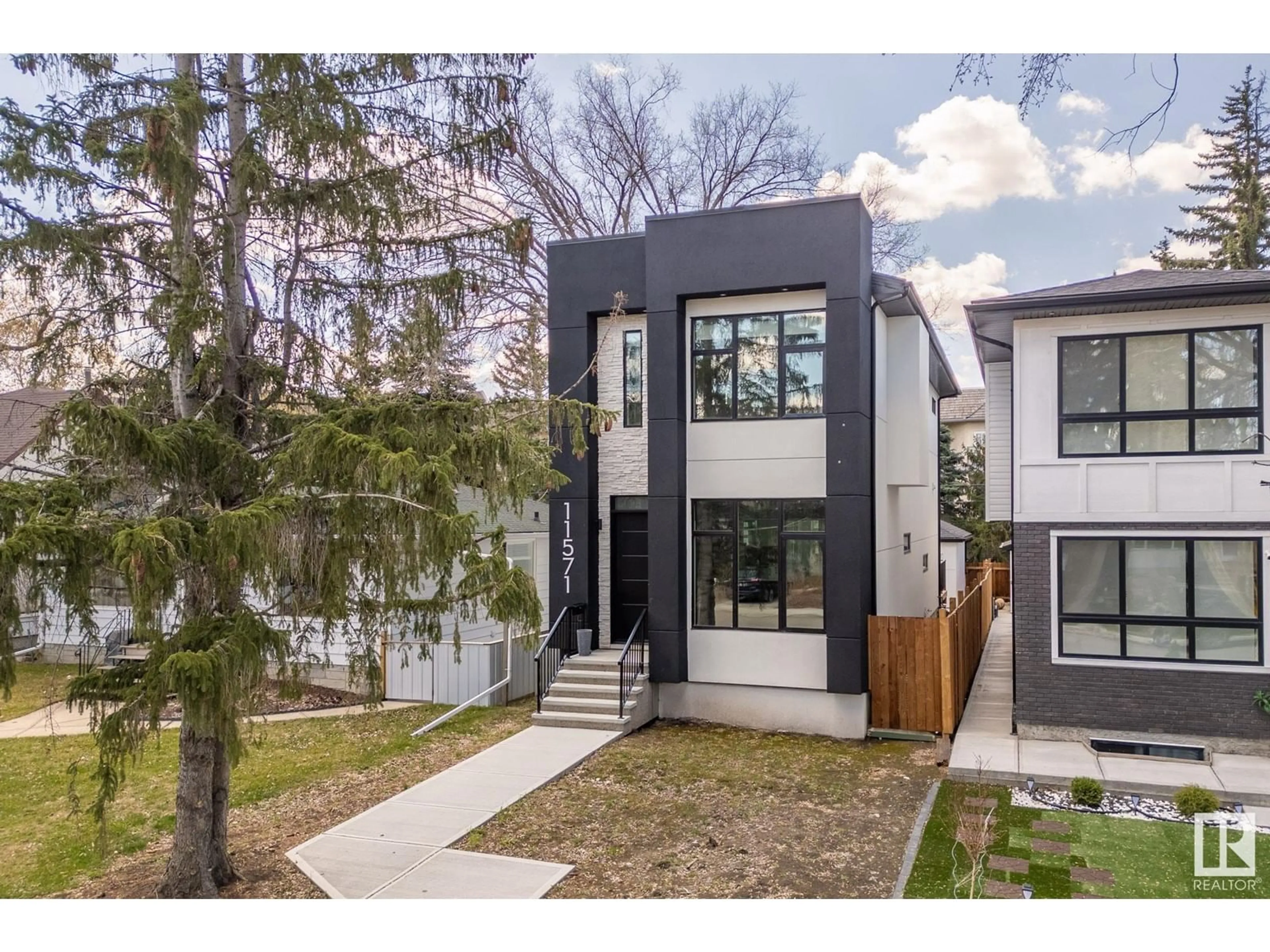 Home with brick exterior material, street for 11571 80 AV, Edmonton Alberta T6E4E2